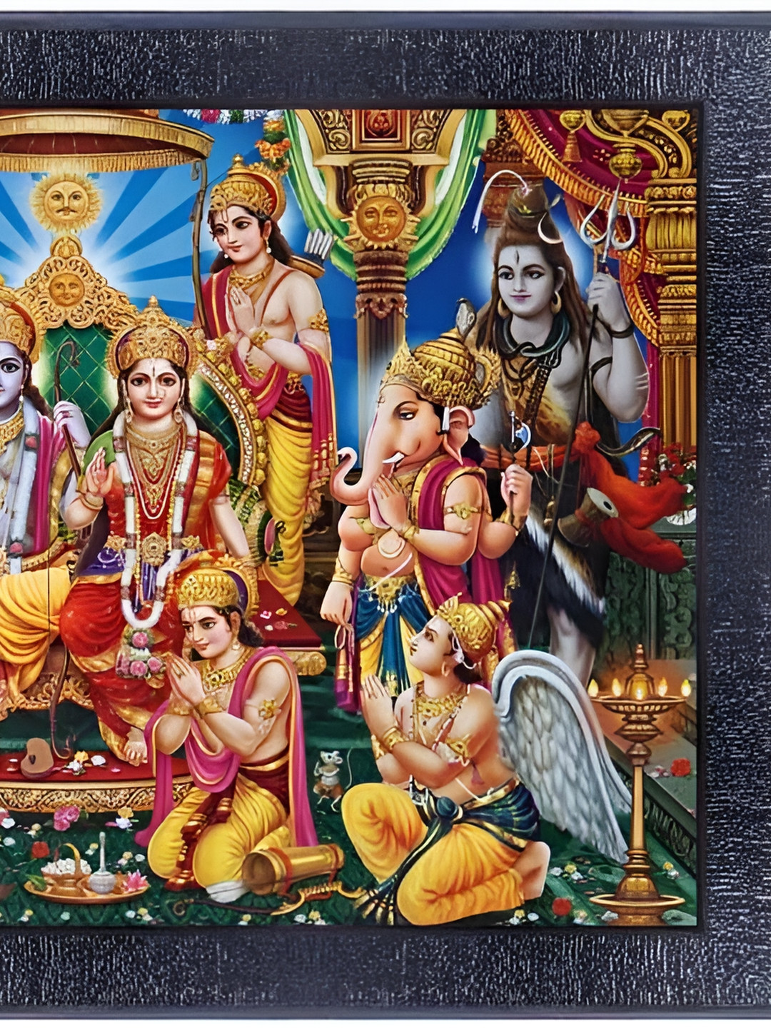 

PnF Black & Red Printed Wooden Religious Wall Photo Frame