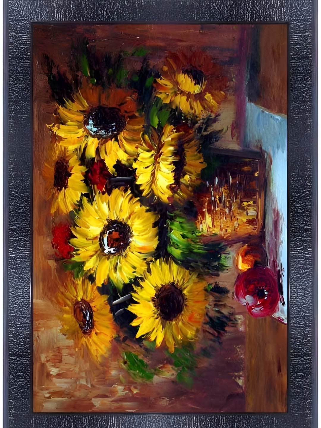 

PnF Black & Yellow Floral and Botanical Wooden Paintings Wall Art