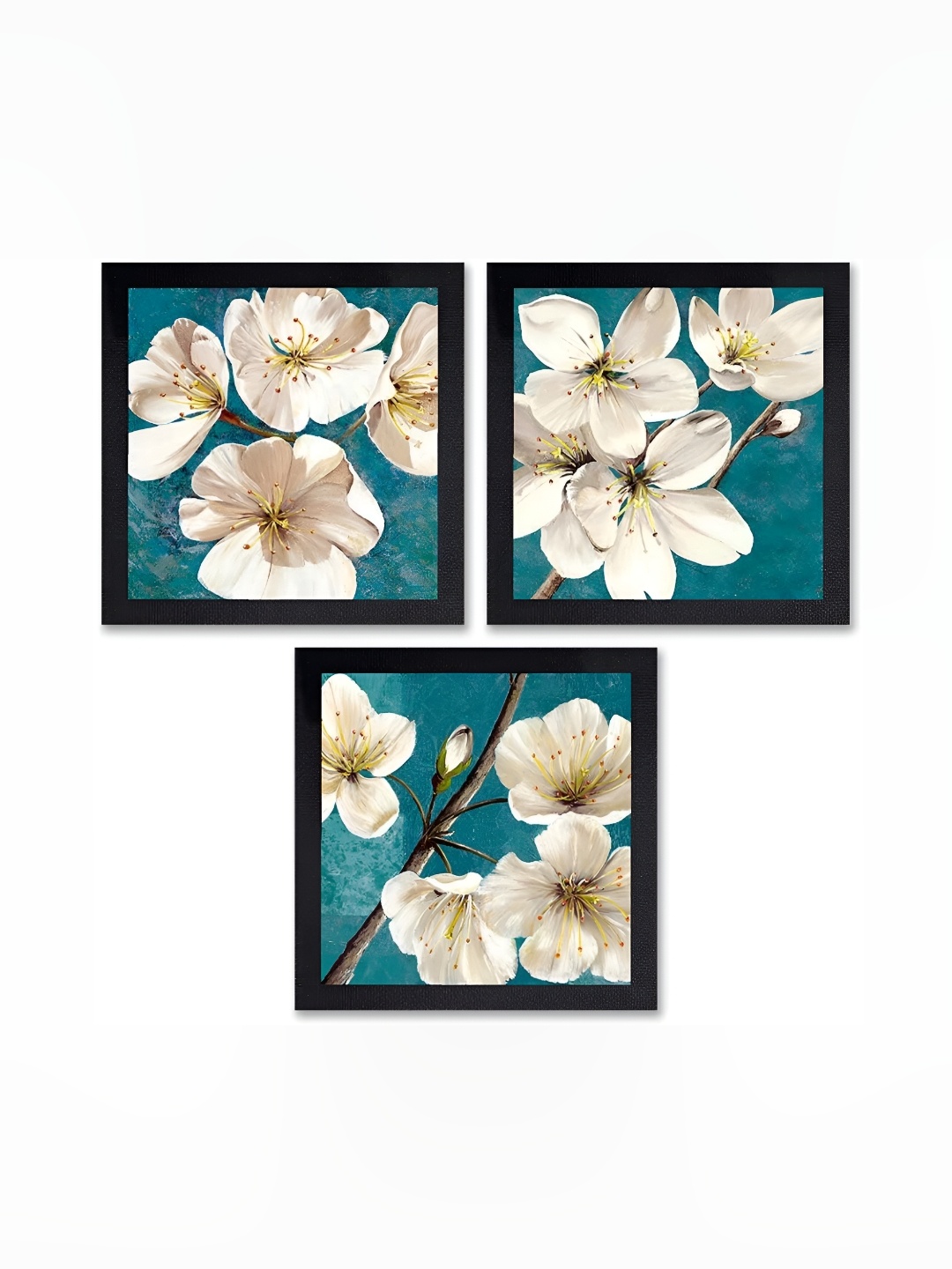 

PnF Black & Green 3 Pieces Floral And Botanical Wall Arts