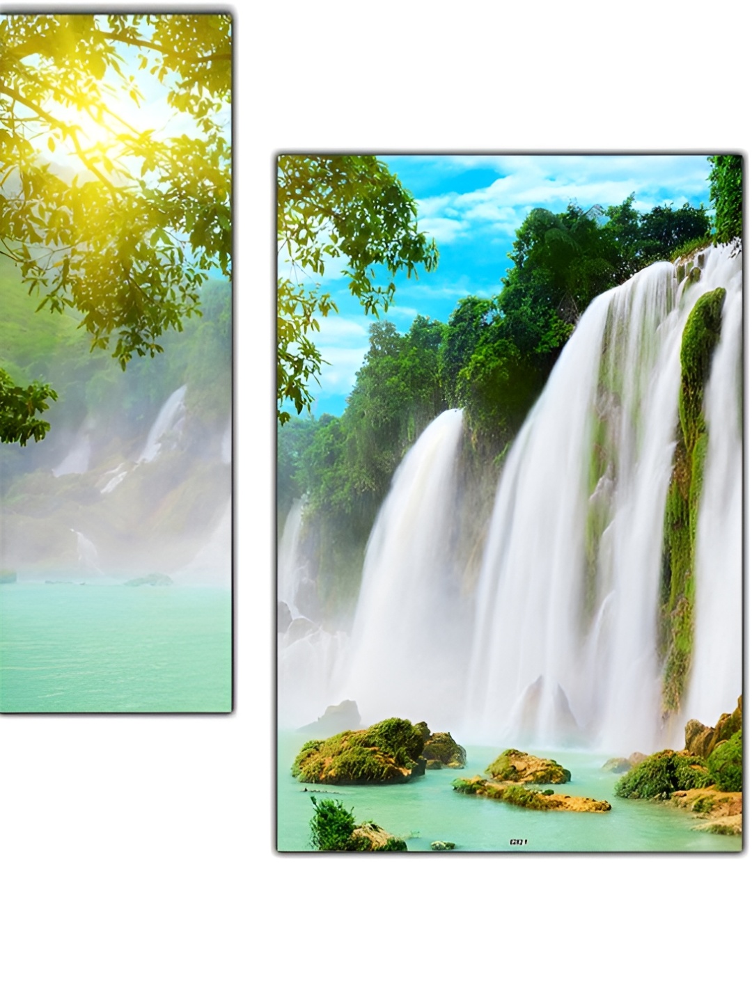 

PnF Green & White 3 Pieces Floral And Botanical Wall Art