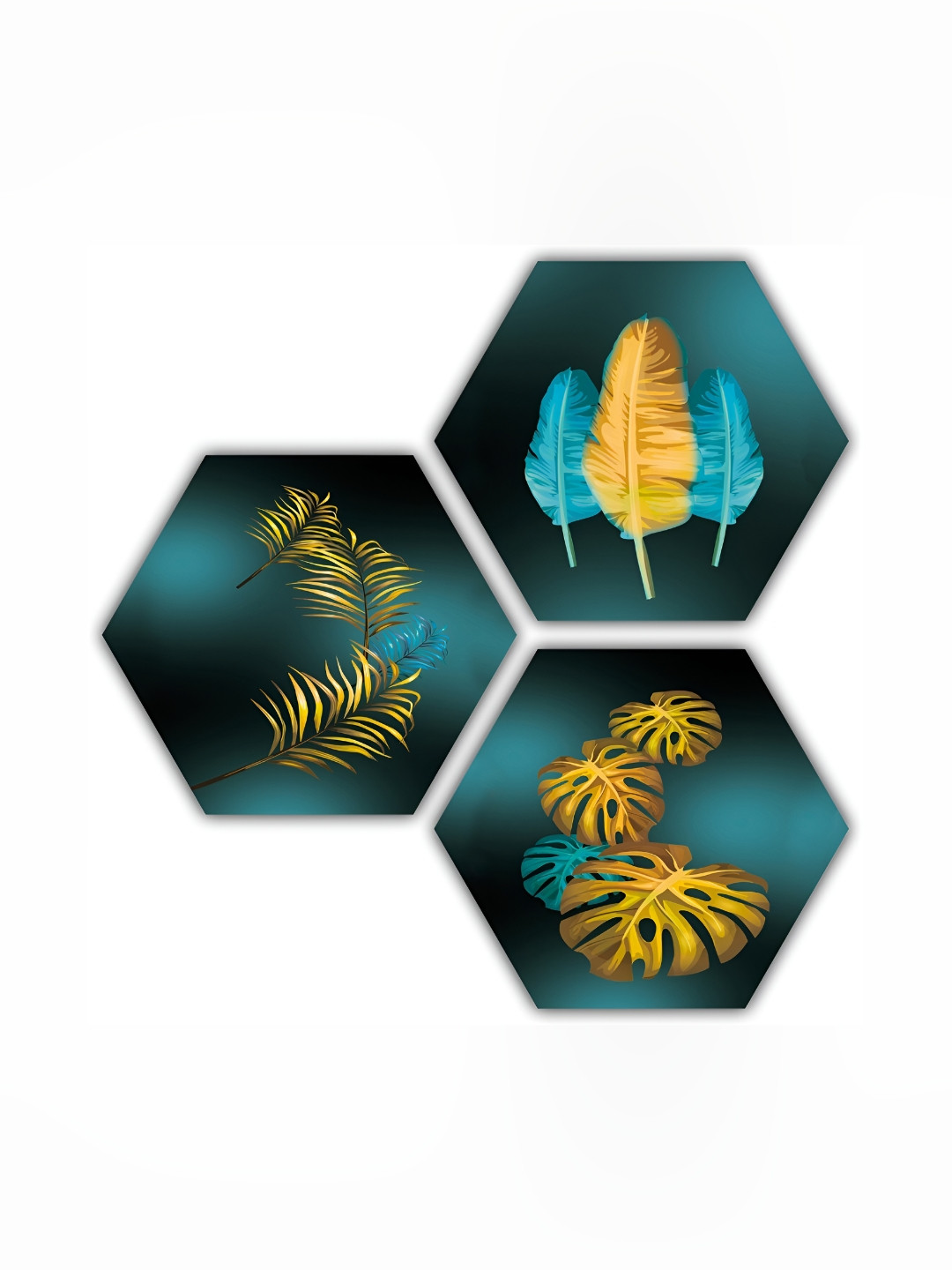 

PnF Green & Yellow 3 Pieces Wooden Wall Art