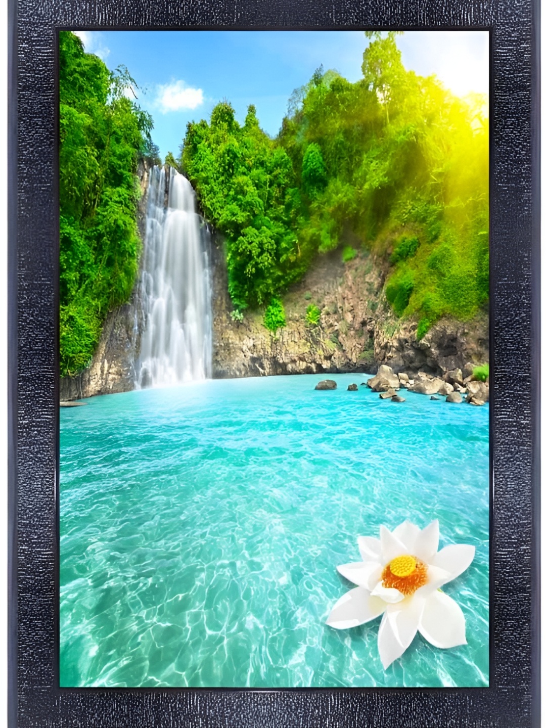 

PnF Black & Blue Printed Wooden Wall Art