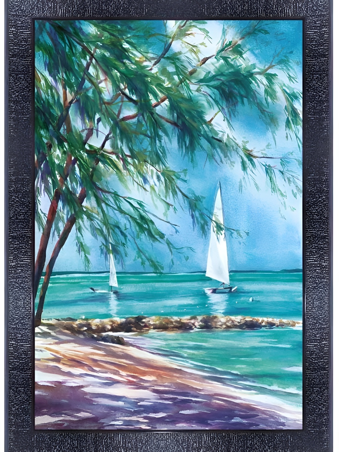 

PnF Green & Blue Wooden Painting Wall Art