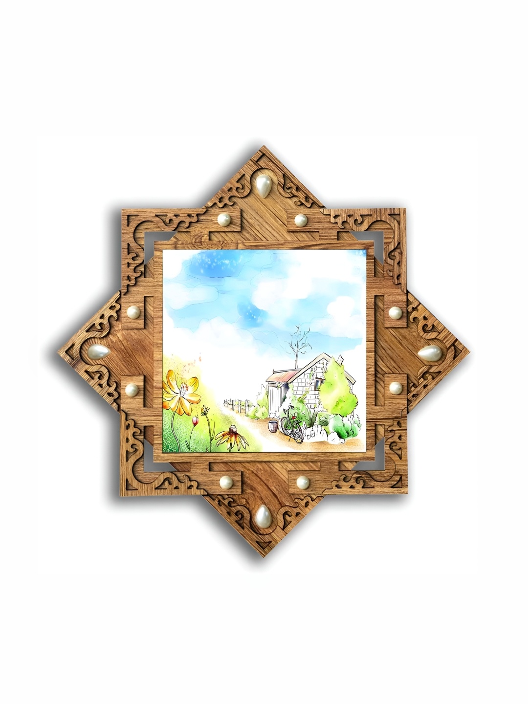 

PnF Brown & Green Wooden Painting Wall Art