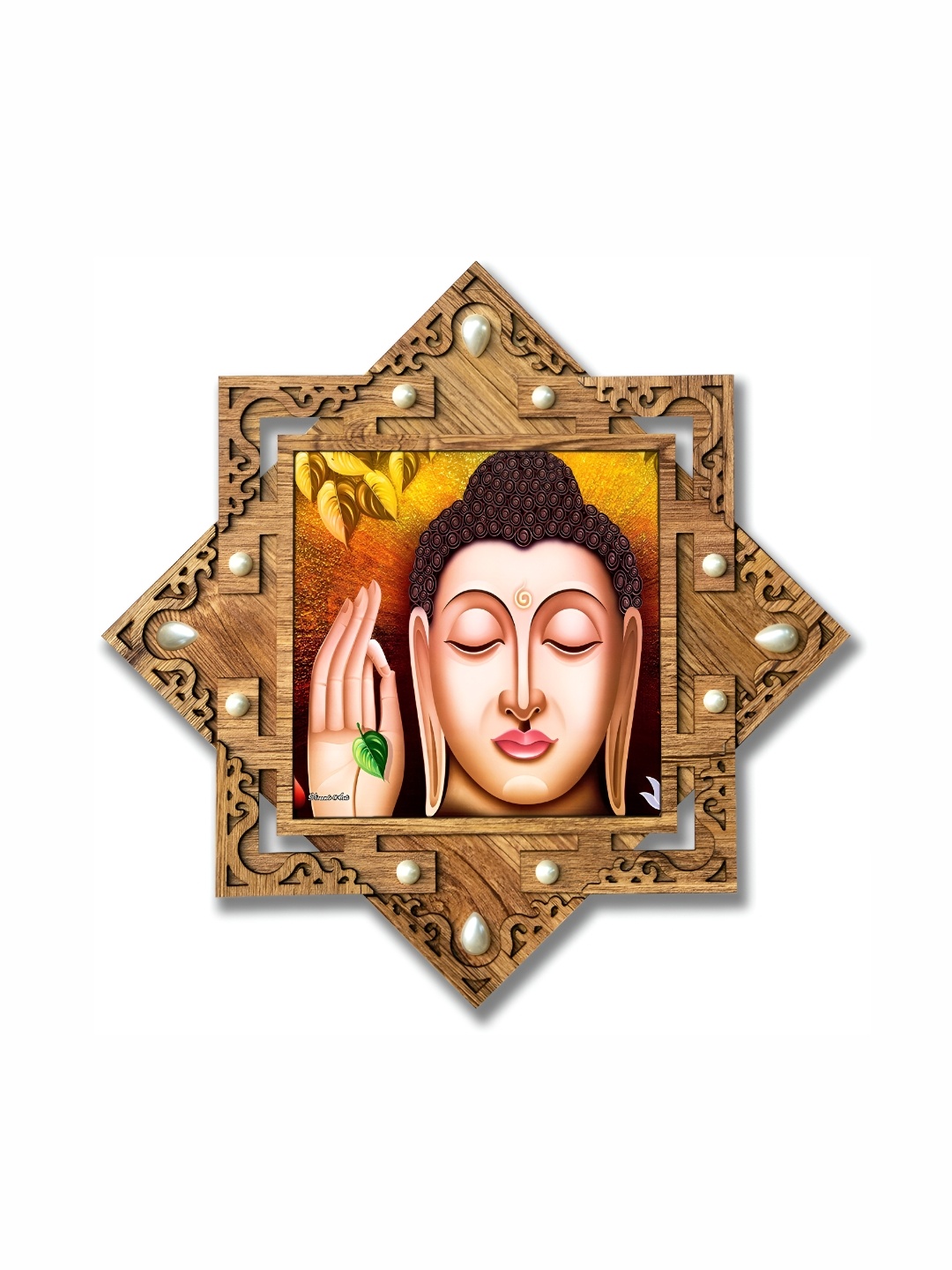 

PnF Beige & Black Religious Wooden Paintings Wall Art