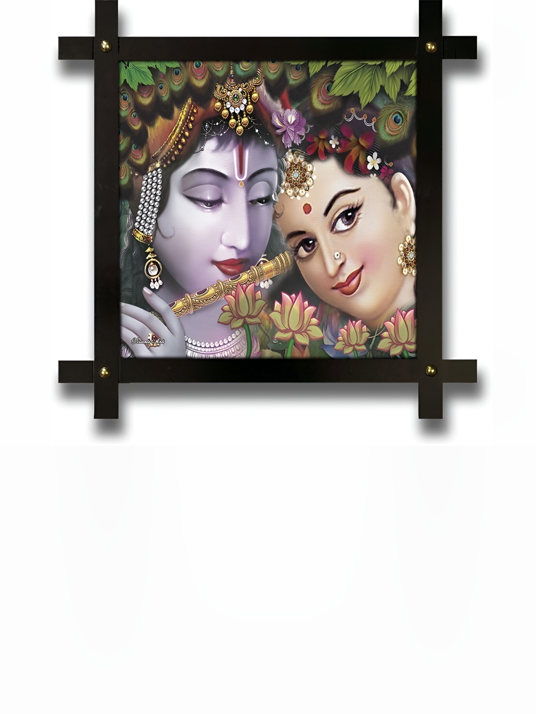 

PnF Black & Beige Wooden Religious Painting Wall Art