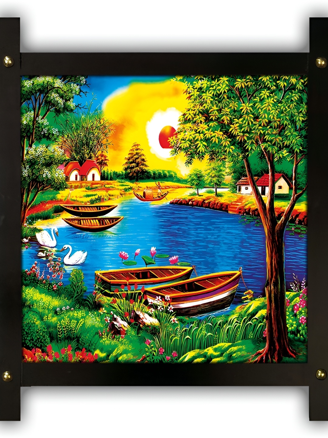 

PnF Green & Blue Wooden Wall Painting