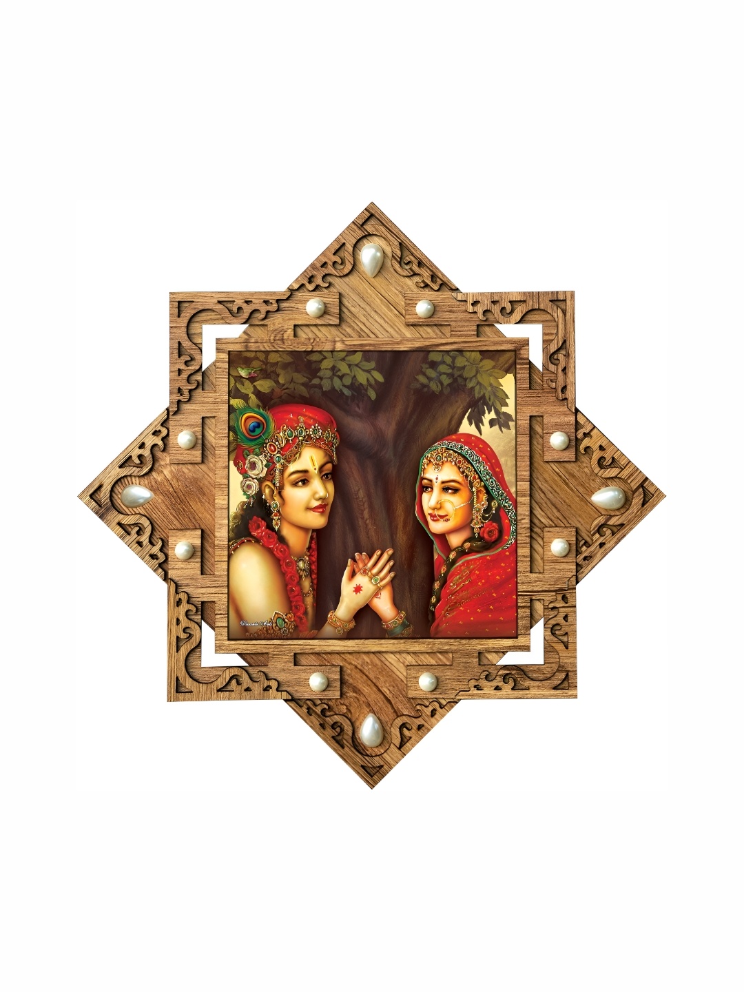 

PnF Brown & Black Religious Wooden Paintings Wall Art