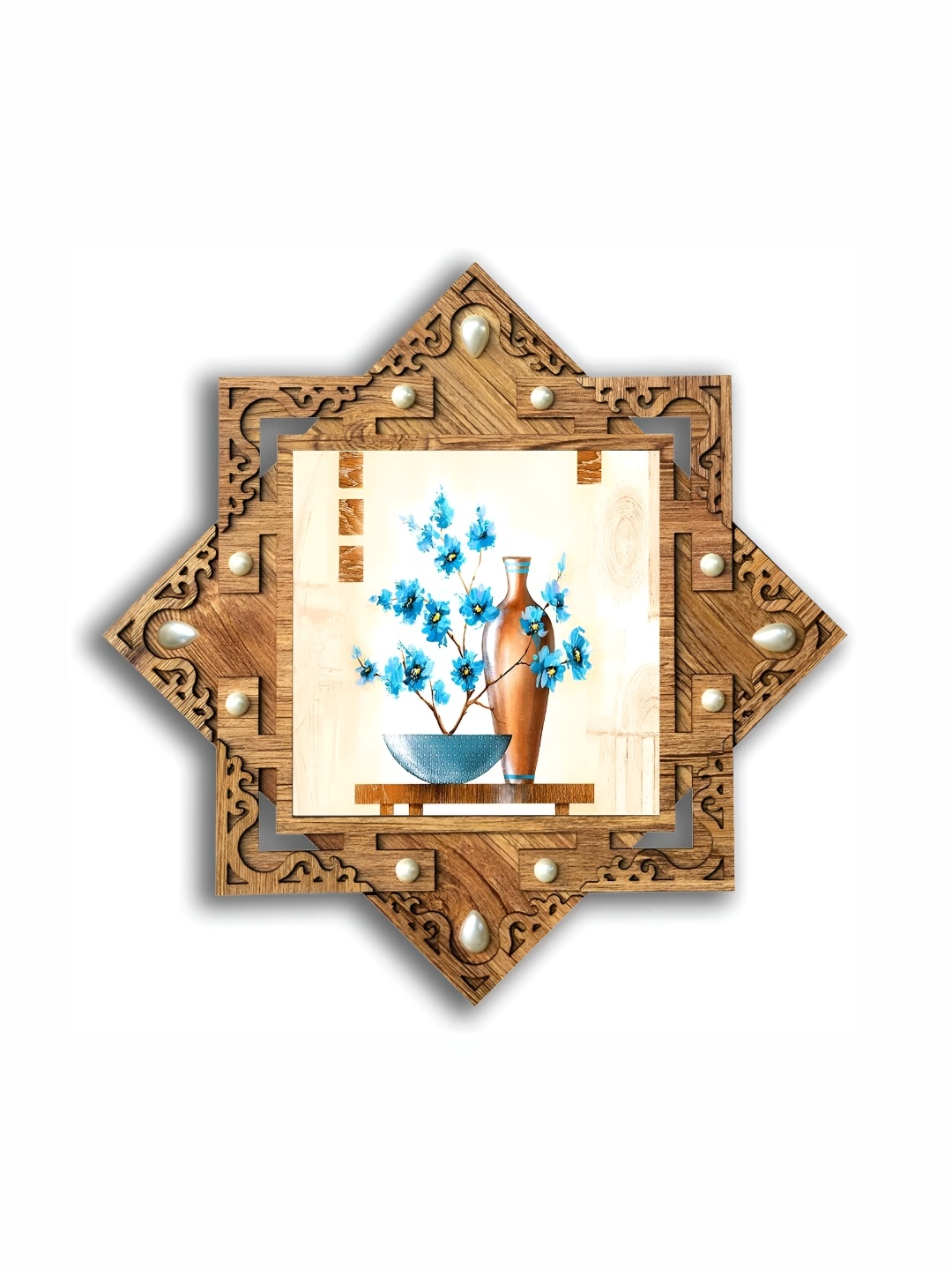 

PnF Brown & White Wooden Floral and Botanical Wall Art