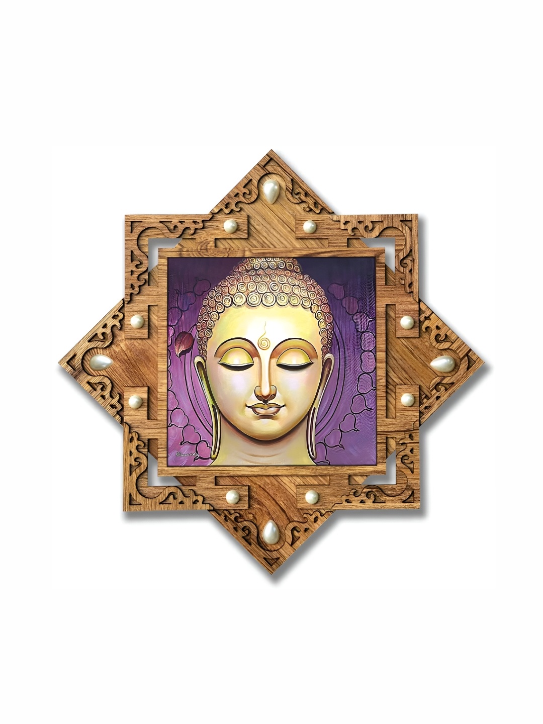 

PnF Brown & White Religious Wooden Wall Art