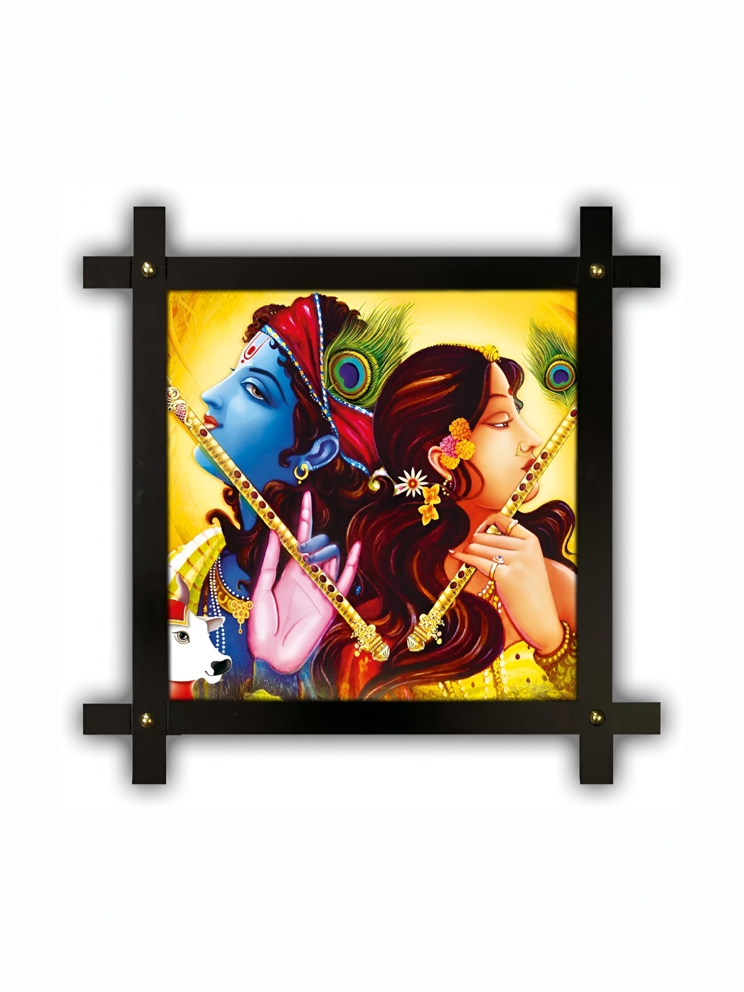 

PnF Black & Blue Wooden Religious Wall Painting