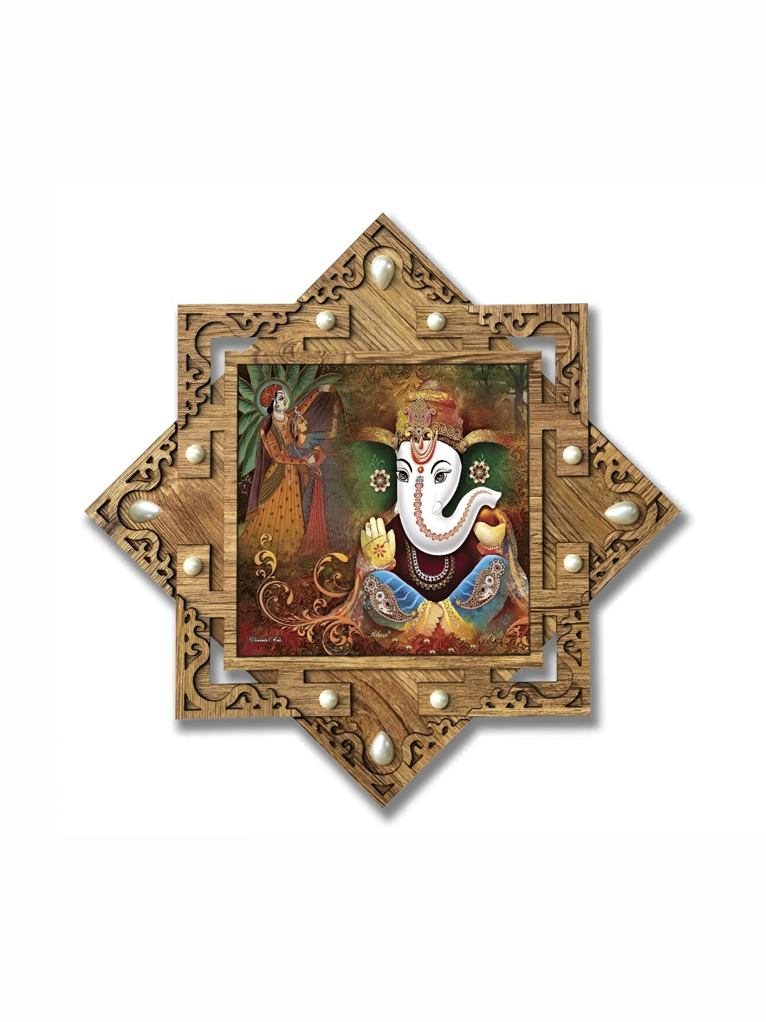 

PnF Brown & Blue Religious Wooden Wall Art