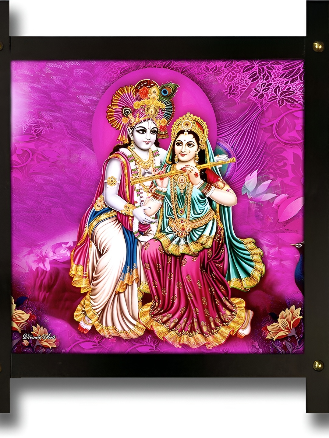 

PnF Black & Purple Wooden Religious Wall Painting