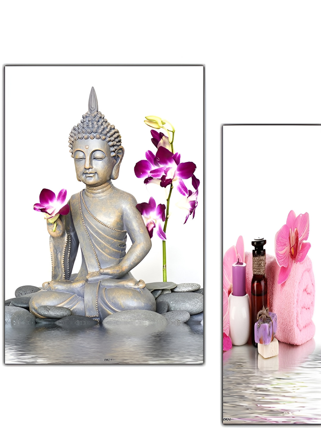 

PnF White & Grey 3 Pieces Religious Wall Arts