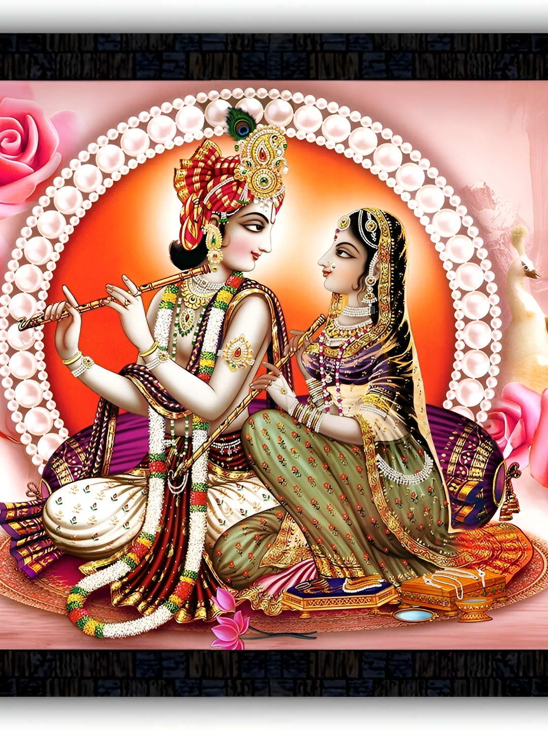 

PnF Black & Red Religious Wall Painting