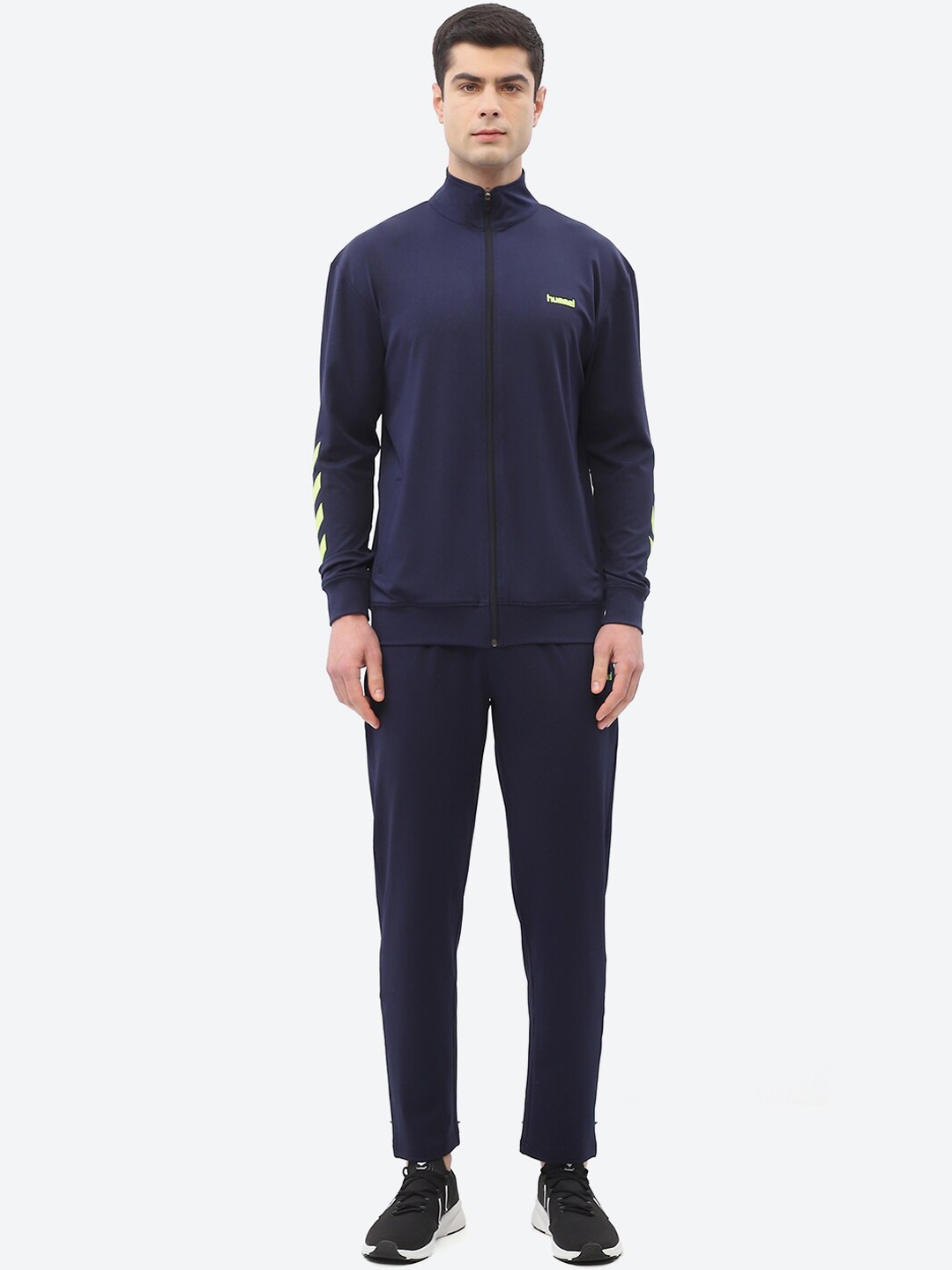 

hummel Mock Collar Tracksuits, Navy blue