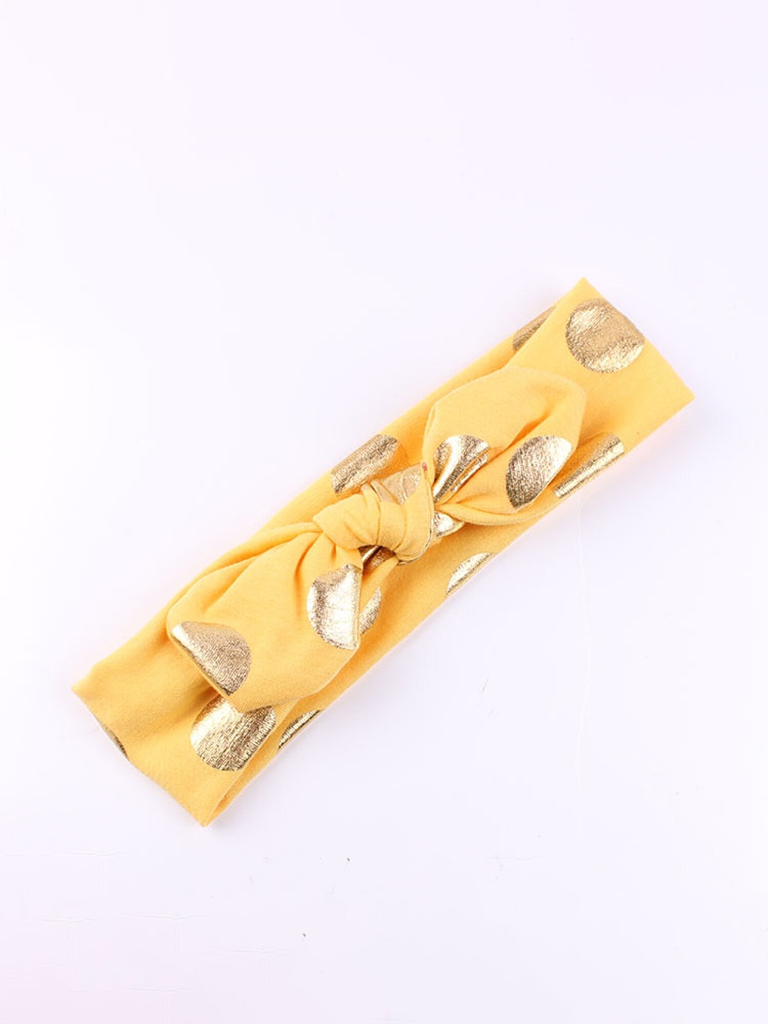 

BAESD Infant Girls Polka Dots Printed Hairband, Yellow