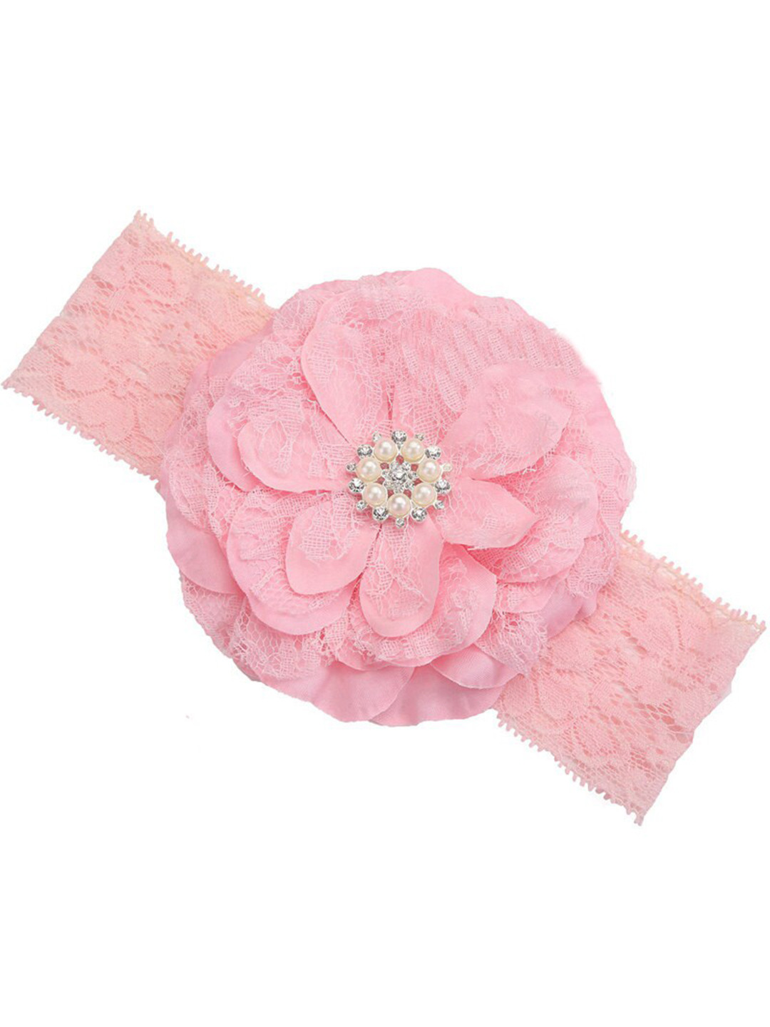 

BAESD Infant Girls Lace Net Hairband, Pink