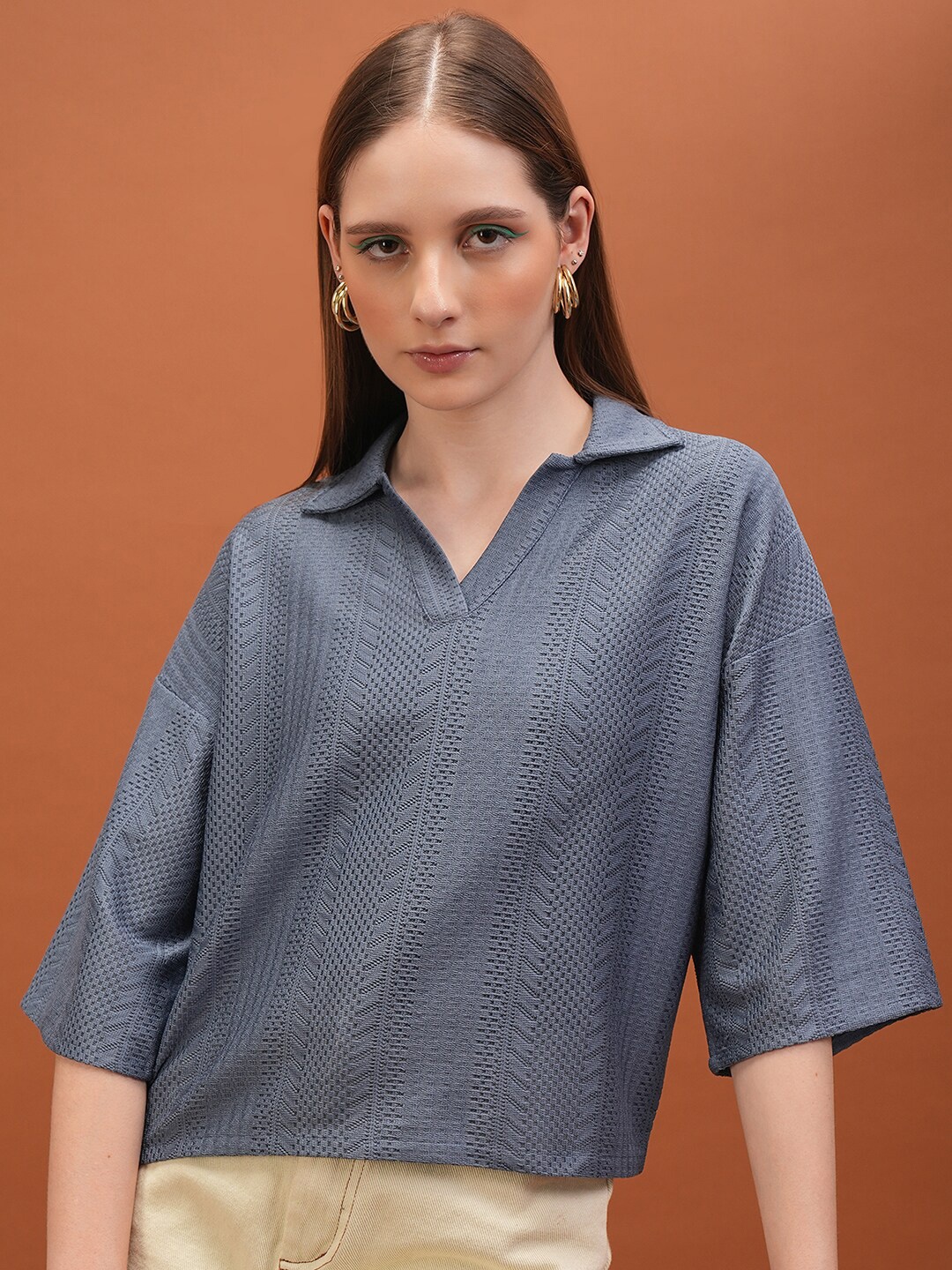 

Tokyo Talkies Shirt Style Top, Blue