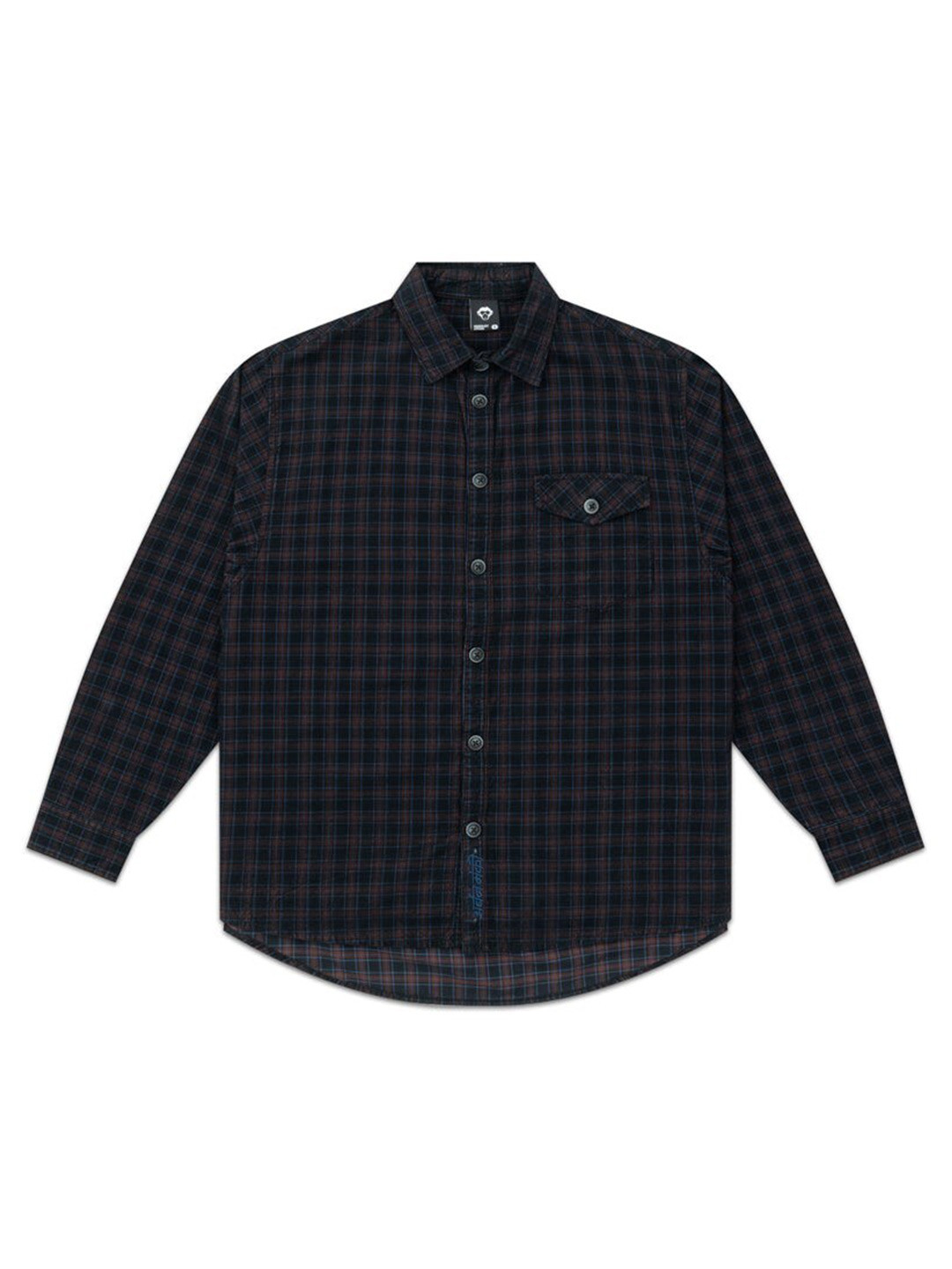 

Urban Monkey Unisex Buffalo Checks Opaque Checked Casual Shirt, Blue
