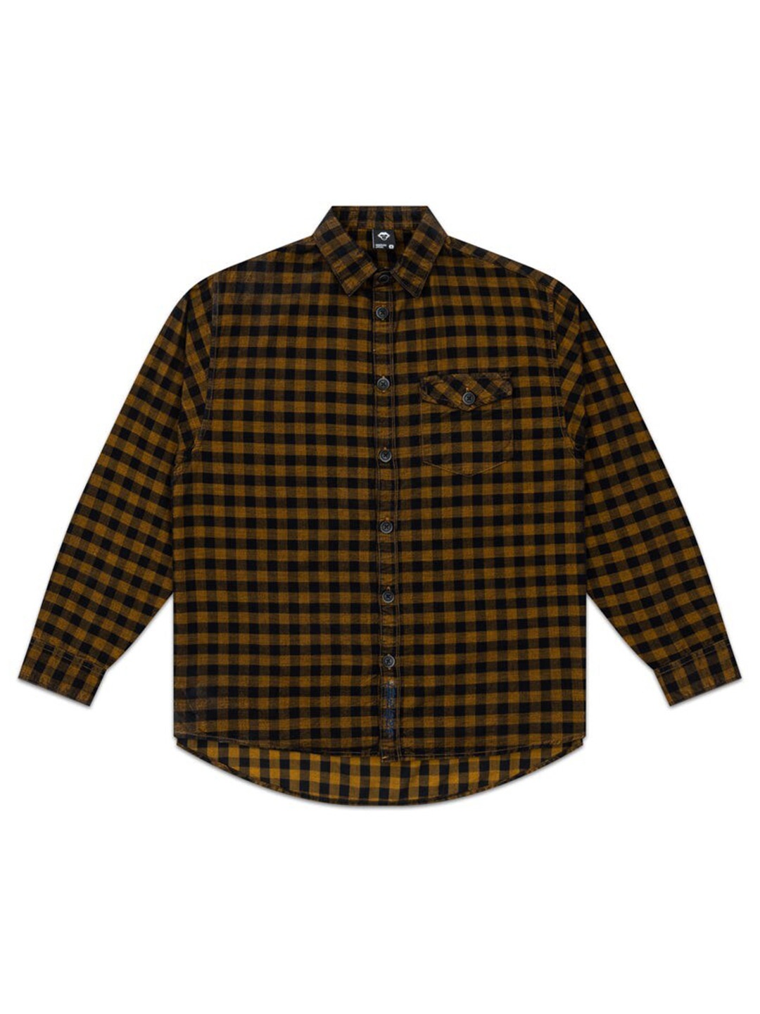 

Urban Monkey Unisex Buffalo Checks Opaque Checked Casual Shirt, Black