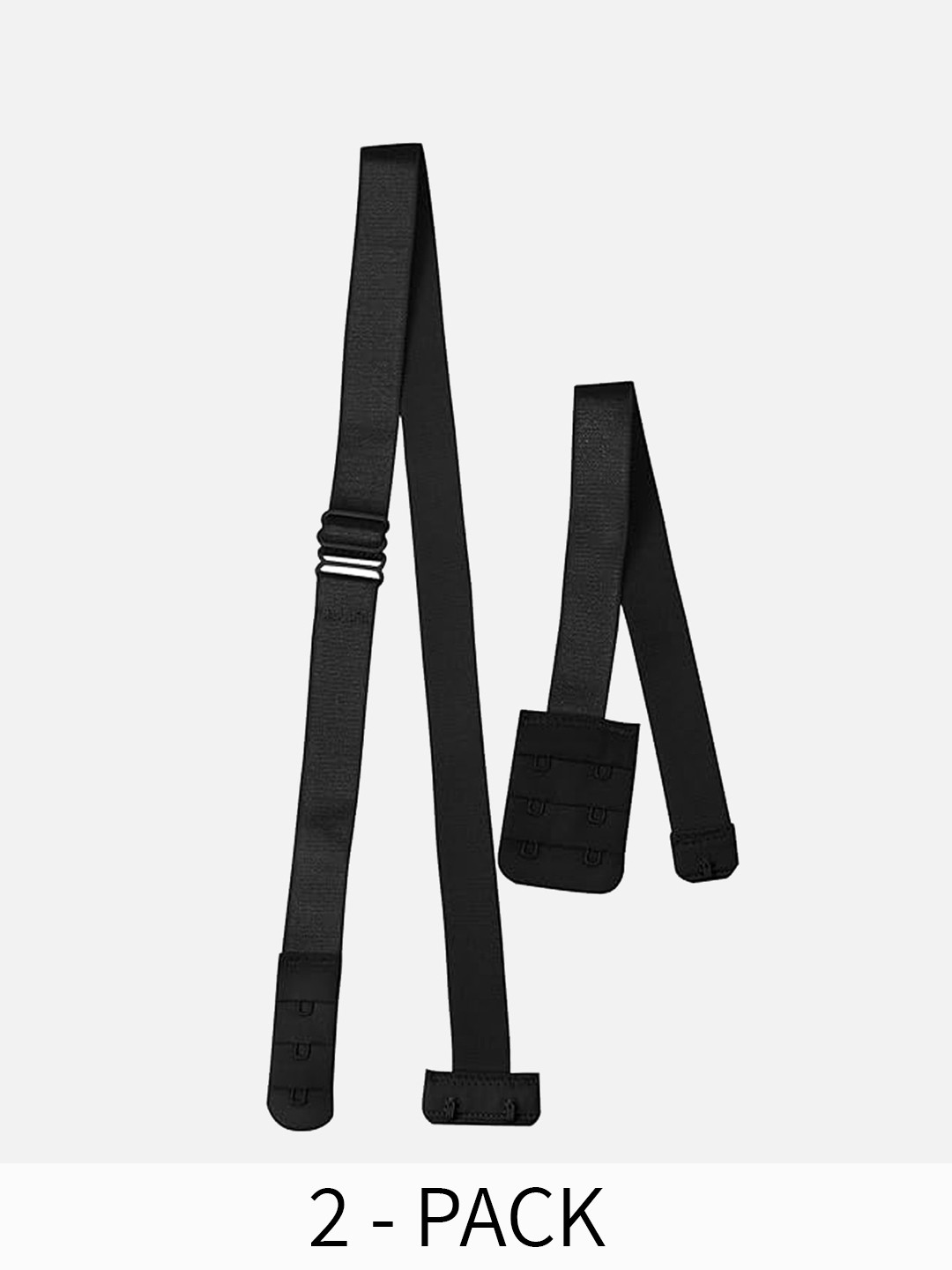 

FIMS Set of 2 Detachable Bra Straps and Extenders Lingerie accessories, Black