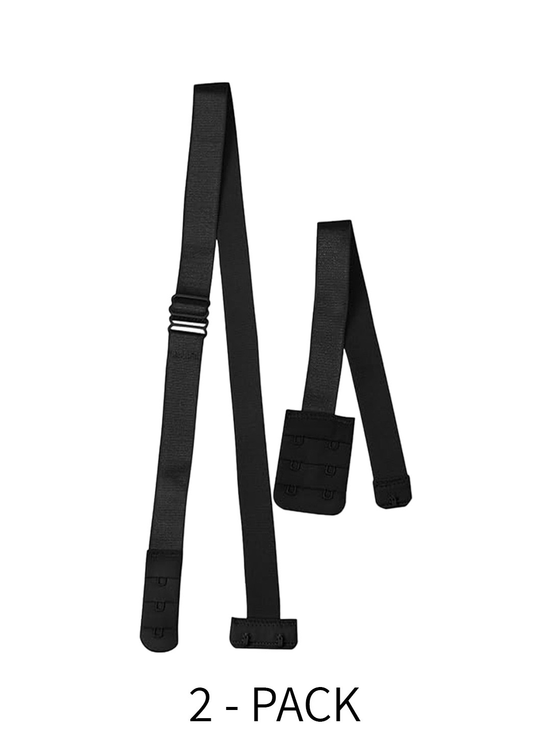 

FIMS Set of 2 Detachable Bra Straps and Extenders Lingerie accessories, Black