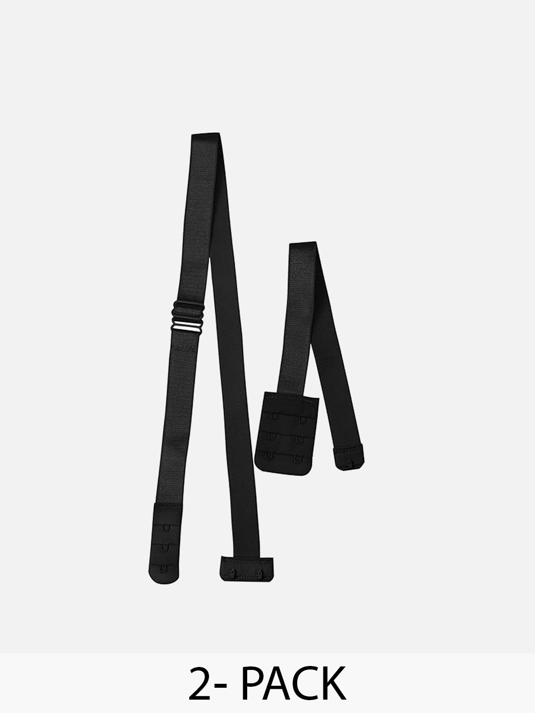 

FIMS Set of 2 Detachable Bra Straps and Extenders Lingerie accessories, Black