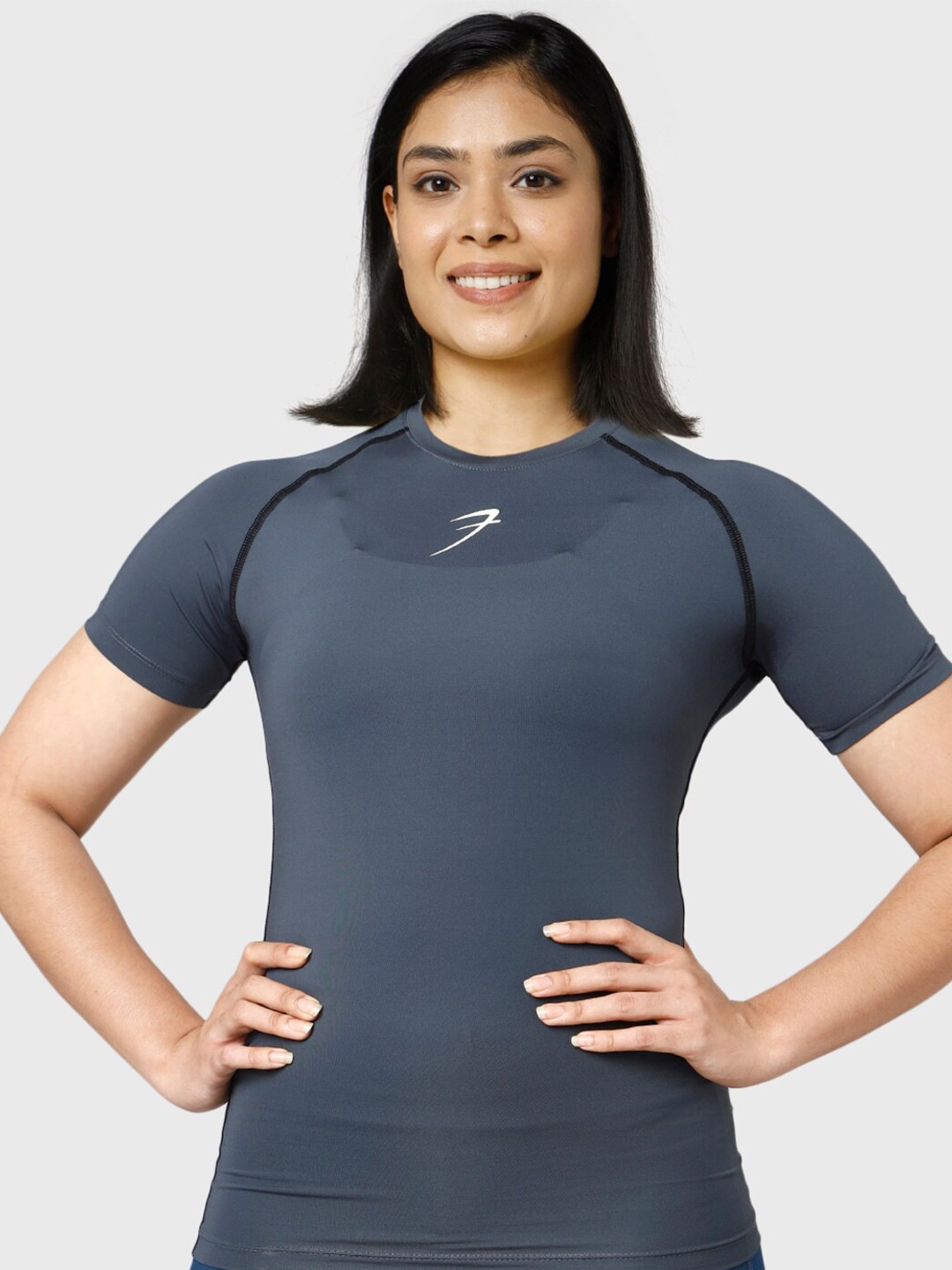 

FUAARK Compression Gym Moisture Wicking T-shirt, Grey