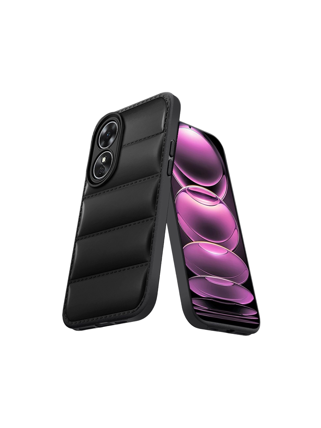 

Karwan Oppo A78 5G Puffer Edition Mobile Back Case, Black