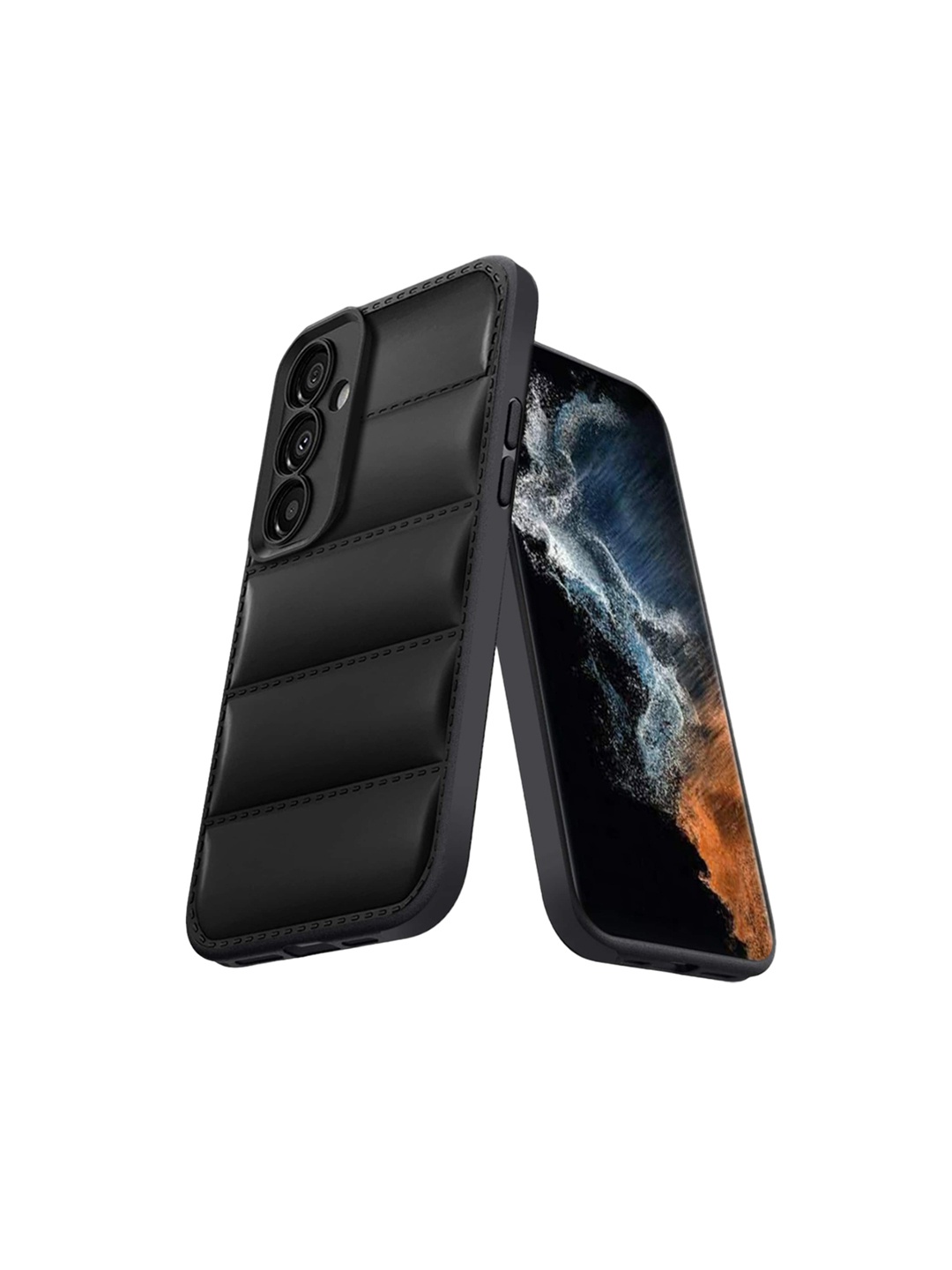 

Karwan Puffer Edition Samsung Galaxy A34 5G Back Case, Black