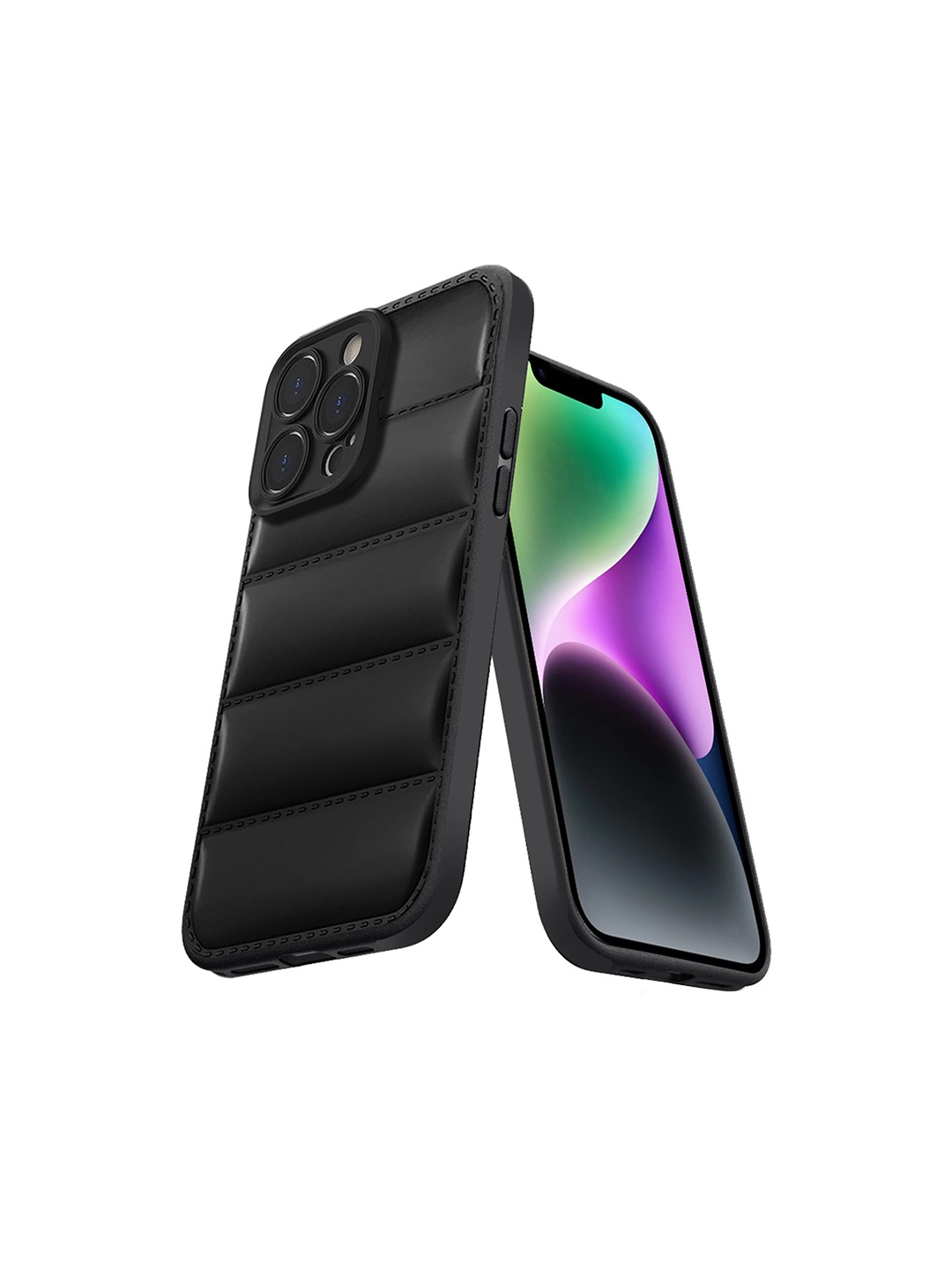 

Karwan Puffer Edition iPhone 13 Pro Max Mobile Back Case, Black