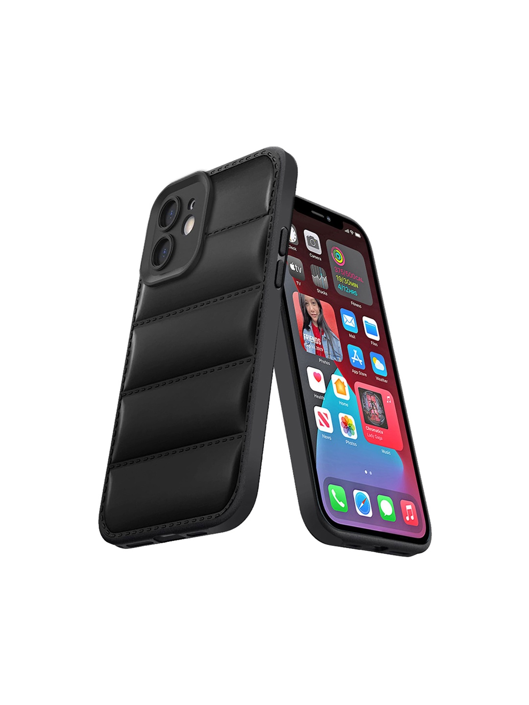 

Karwan iPhone 12 Back Case Mobile Accessories, Black