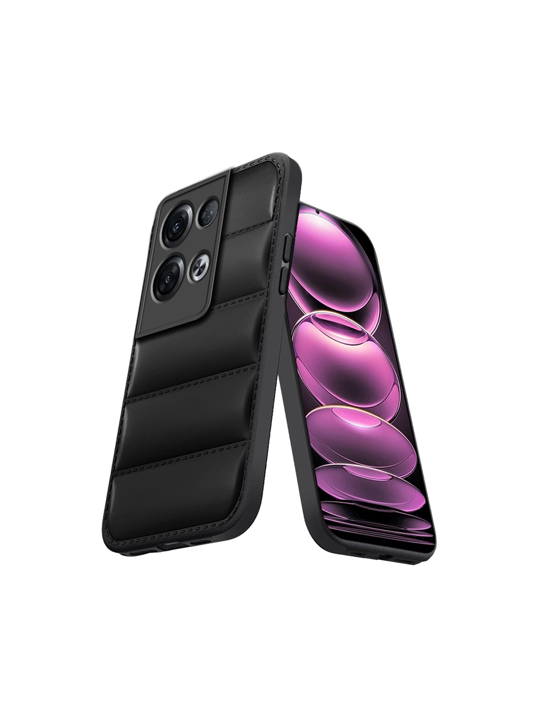 

Karwan Oppo Reno 8 5G Silicone Mobile Back Case, Black