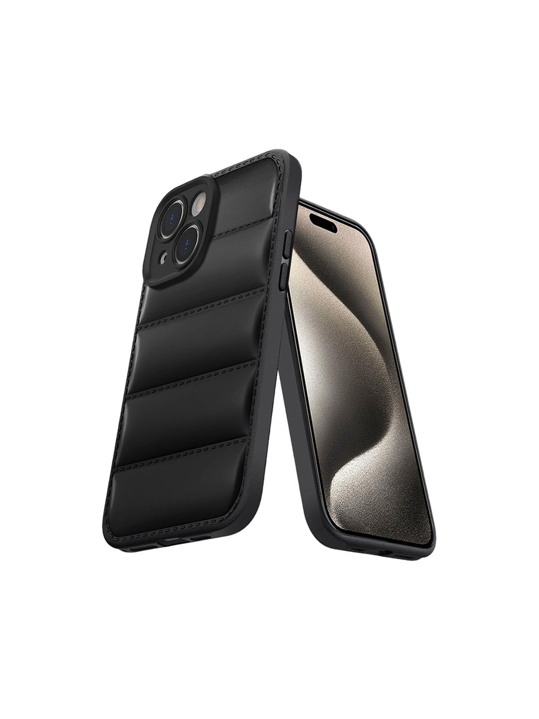 

Karwan Puffer Edition iPhone 15 Back Case, Black
