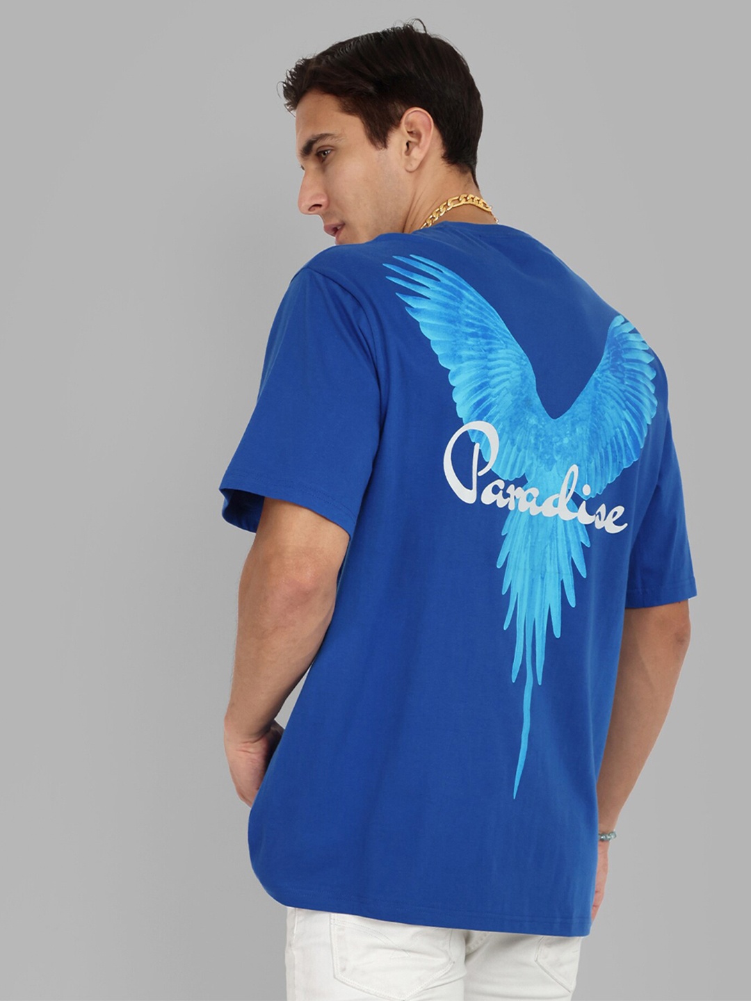 

TOMHIDDLE Men Typography T-shirt, Blue