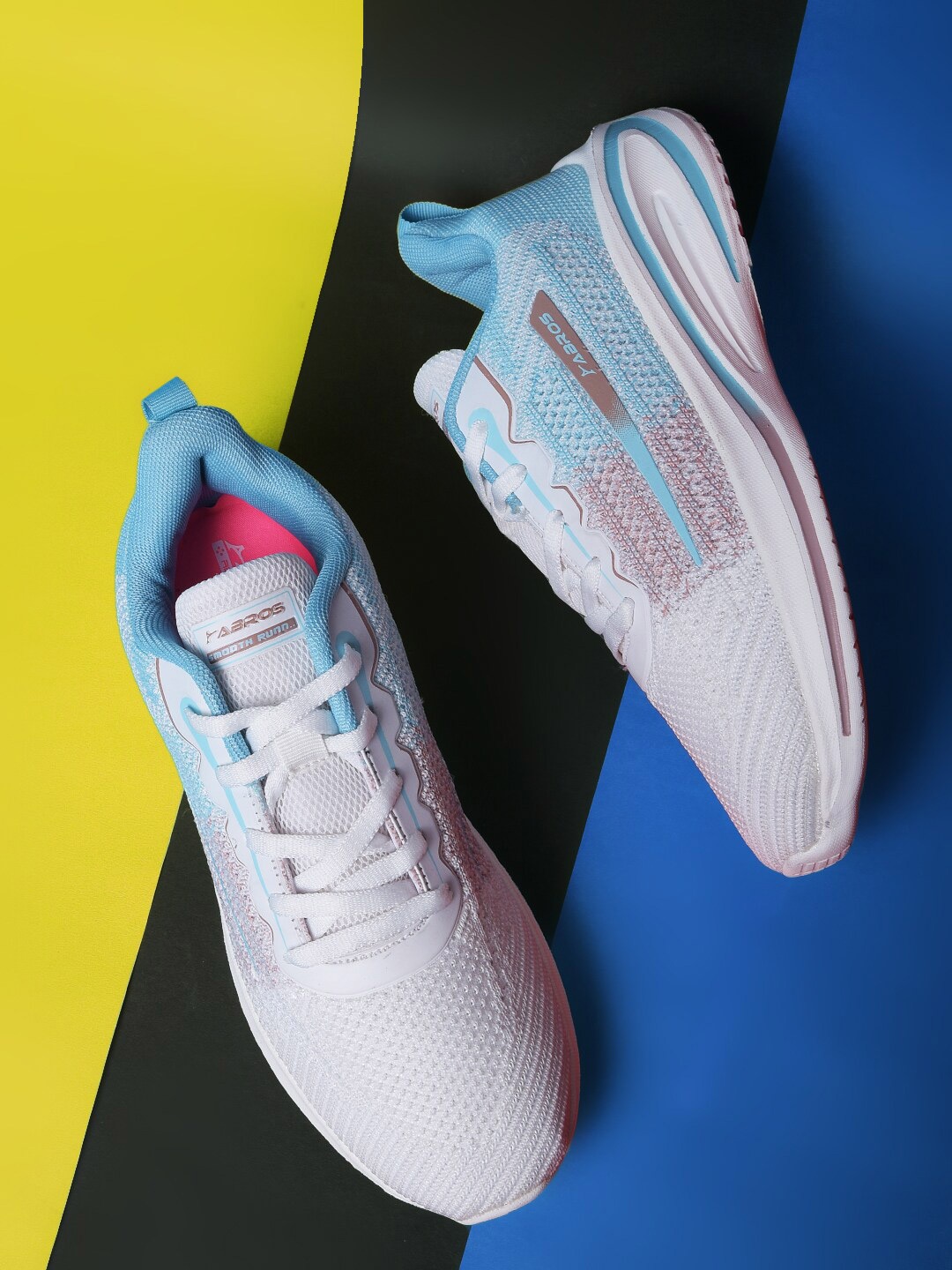 

ABROS Women Air Technology Running Shoes, Off white
