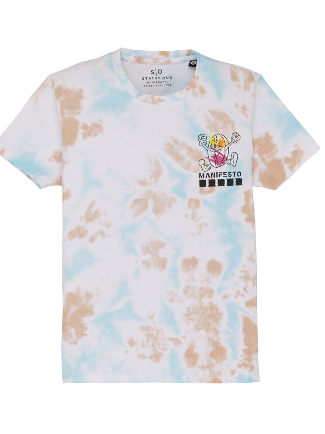 

Status Quo Boys Printed Pure Cotton T-shirt, White