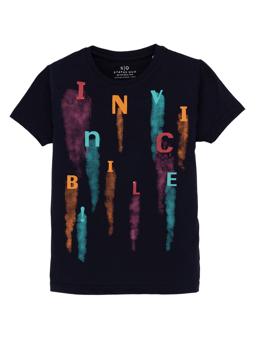 

Status Quo Boys Printed T-shirt, Navy blue