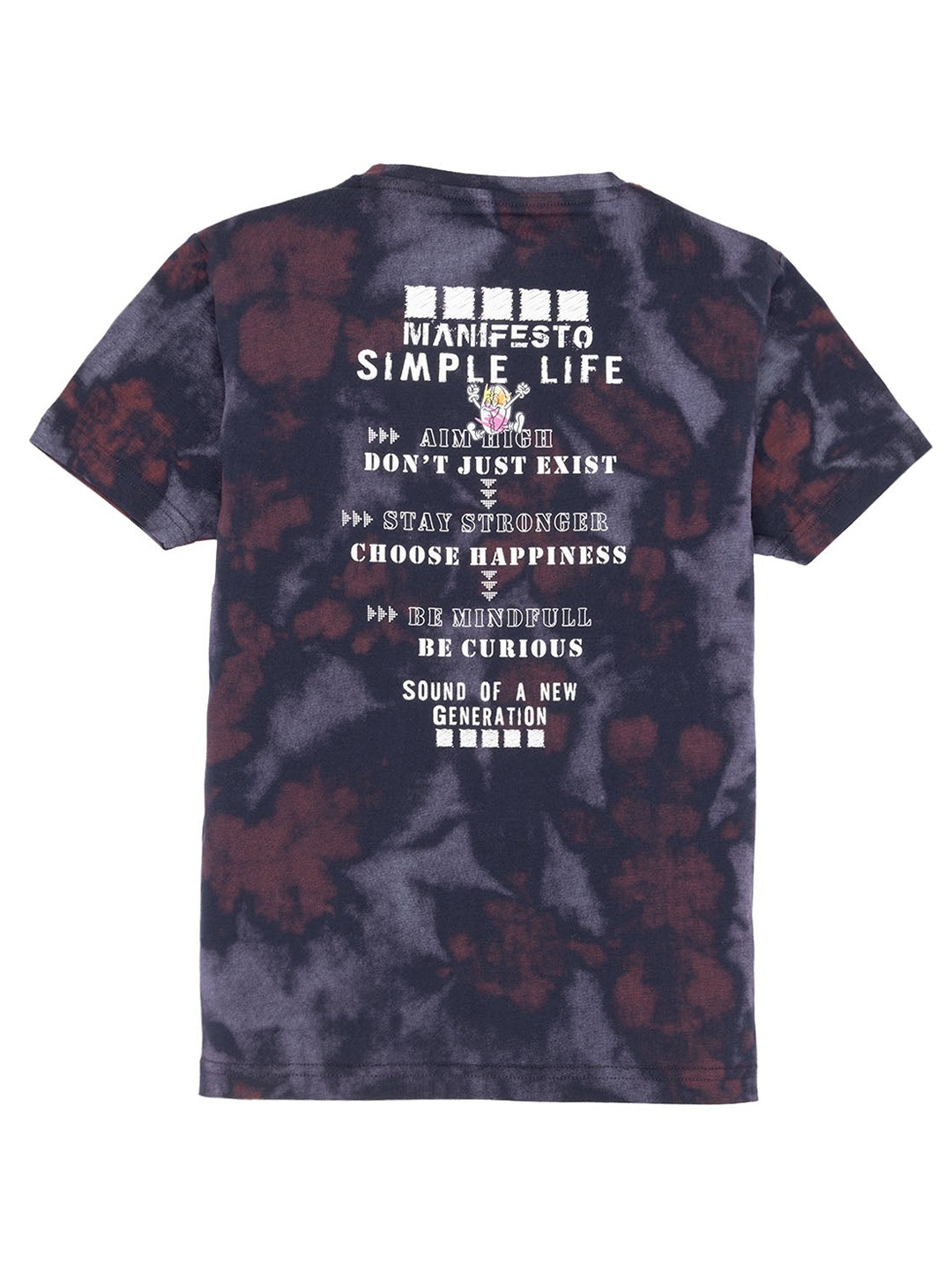 

Status Quo Boys Typography Printed Pure Cotton T-shirt, Navy blue