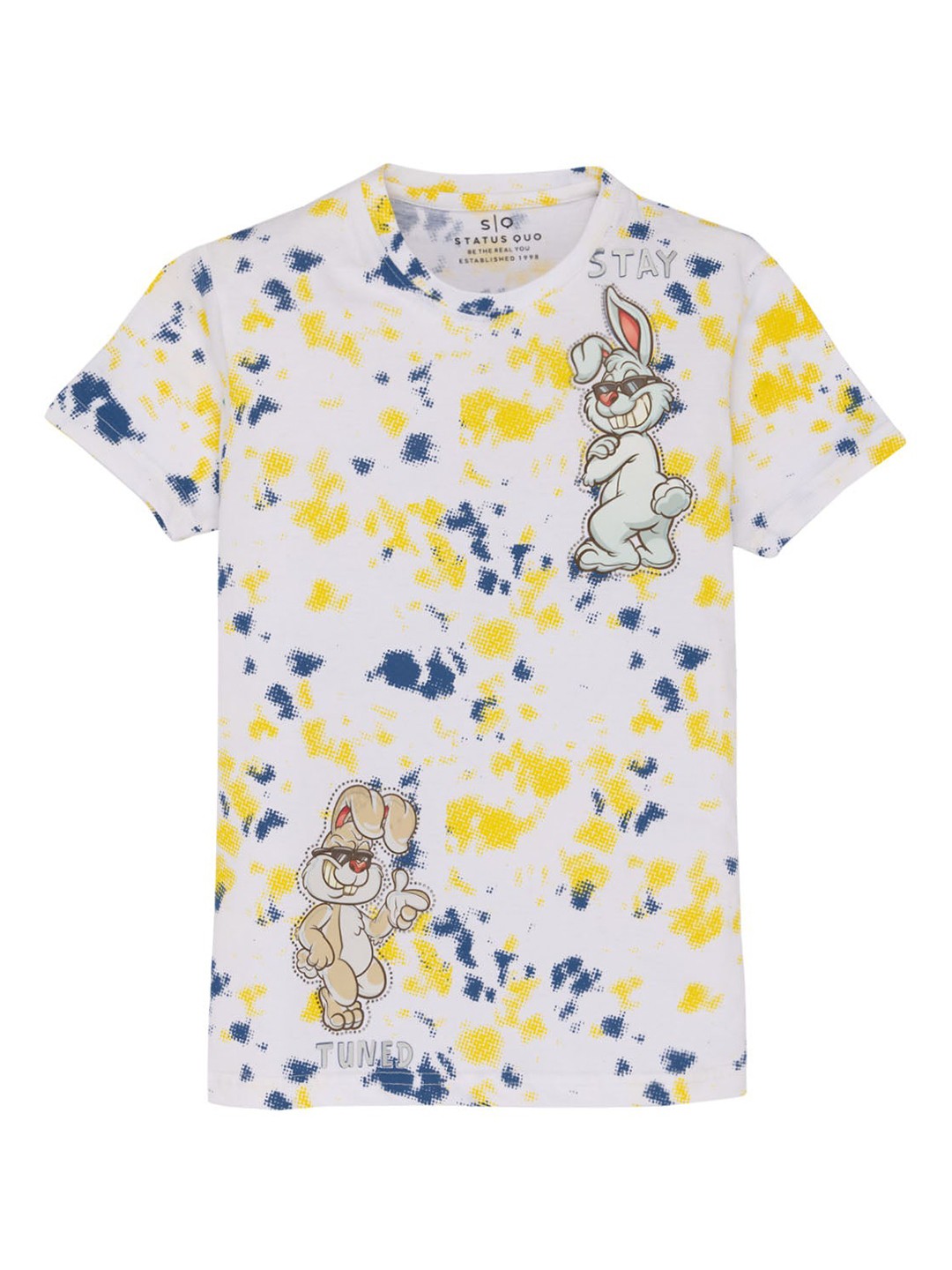 

Status Quo Boys Printed Pure Cotton T-shirt, Yellow