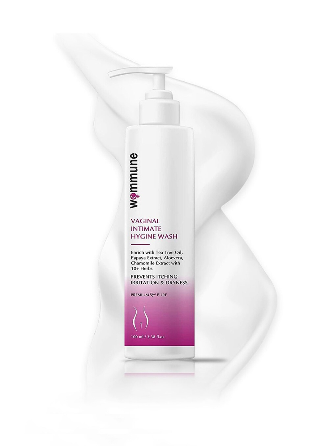 

WOMMUNE Vaginal Intimate Hygiene Wash with Tea Tree Oil & Aloe Vera - 100 ml, Pink
