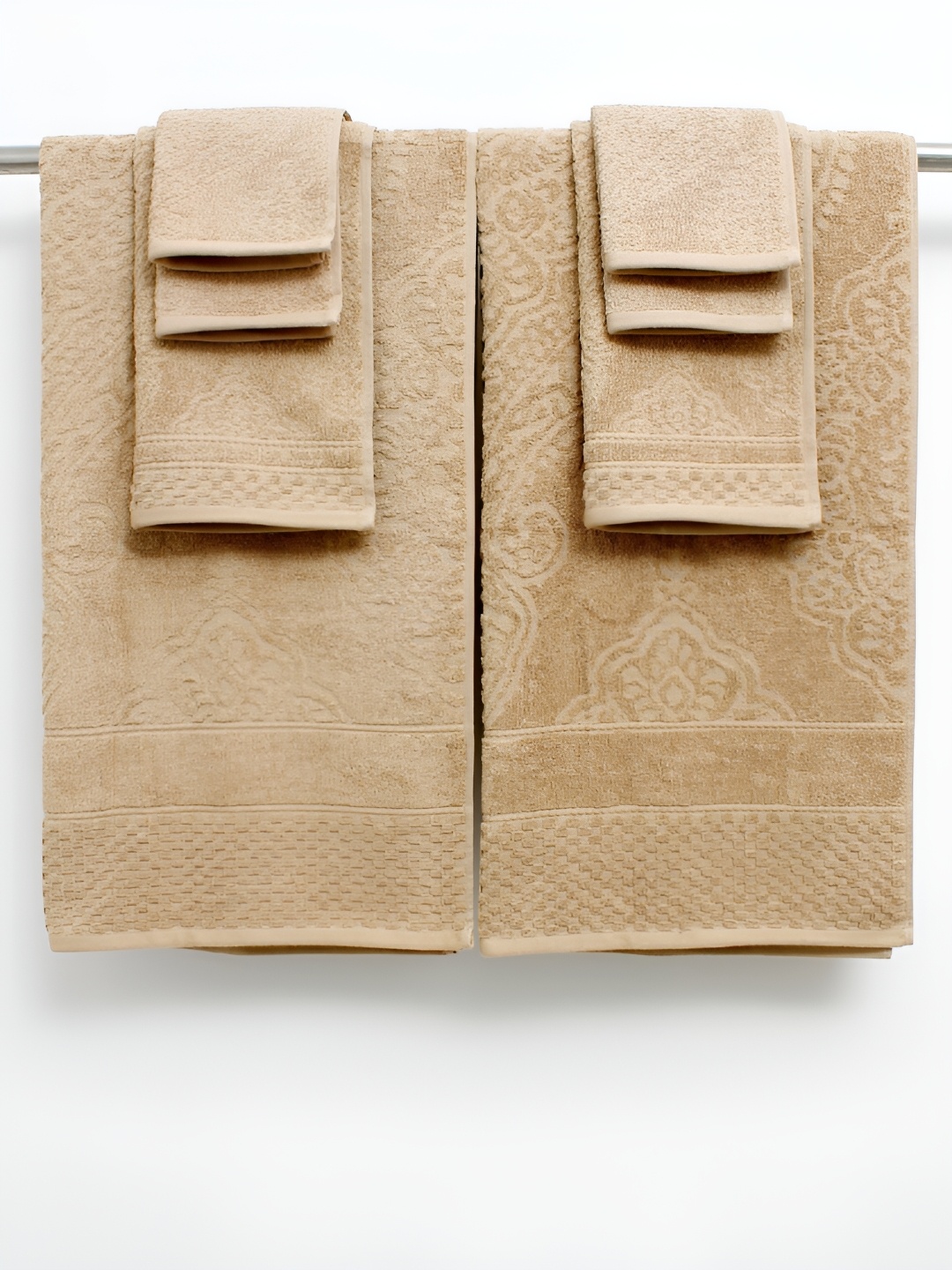 

AVI Living Beige & Cream 4Pcs Cotton 550 GSM Towel Set