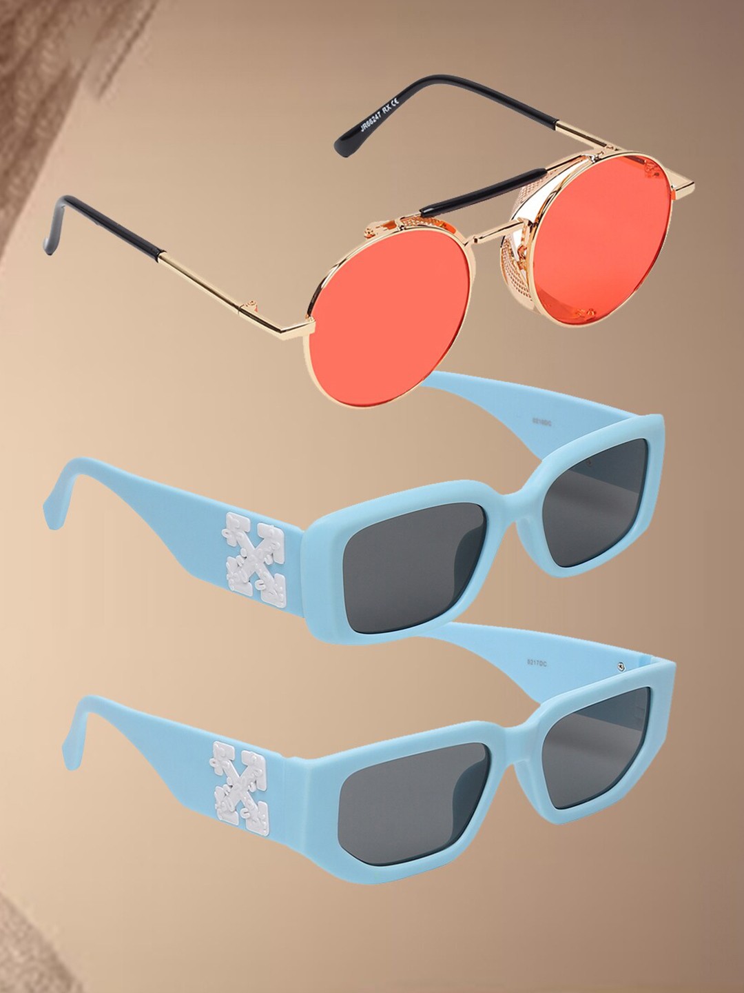 

EPICINK hob Unisex Set Of 3 Assorted Sunglasses With UV Protected Lens