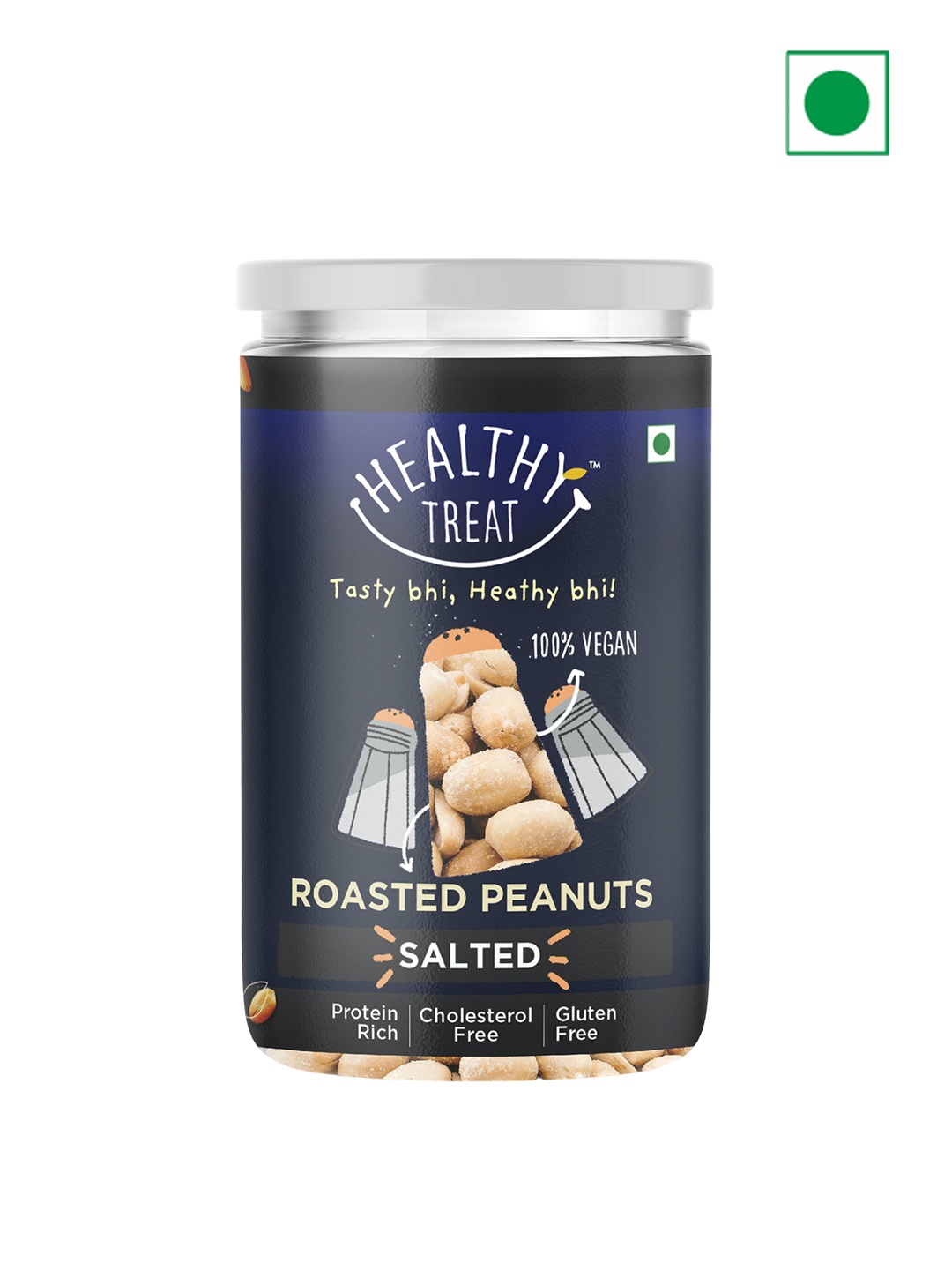 

Healthy Treat Pack Of 4 Roasted Salted Peanut-200g Each, Blue