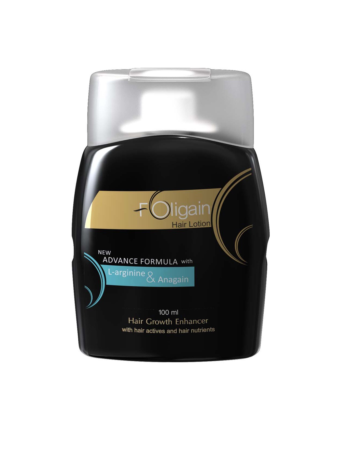 

FOLIGAIN Hair Growth Enhancer Lotion with Anagain & L-Arginine - 100 ml, Black