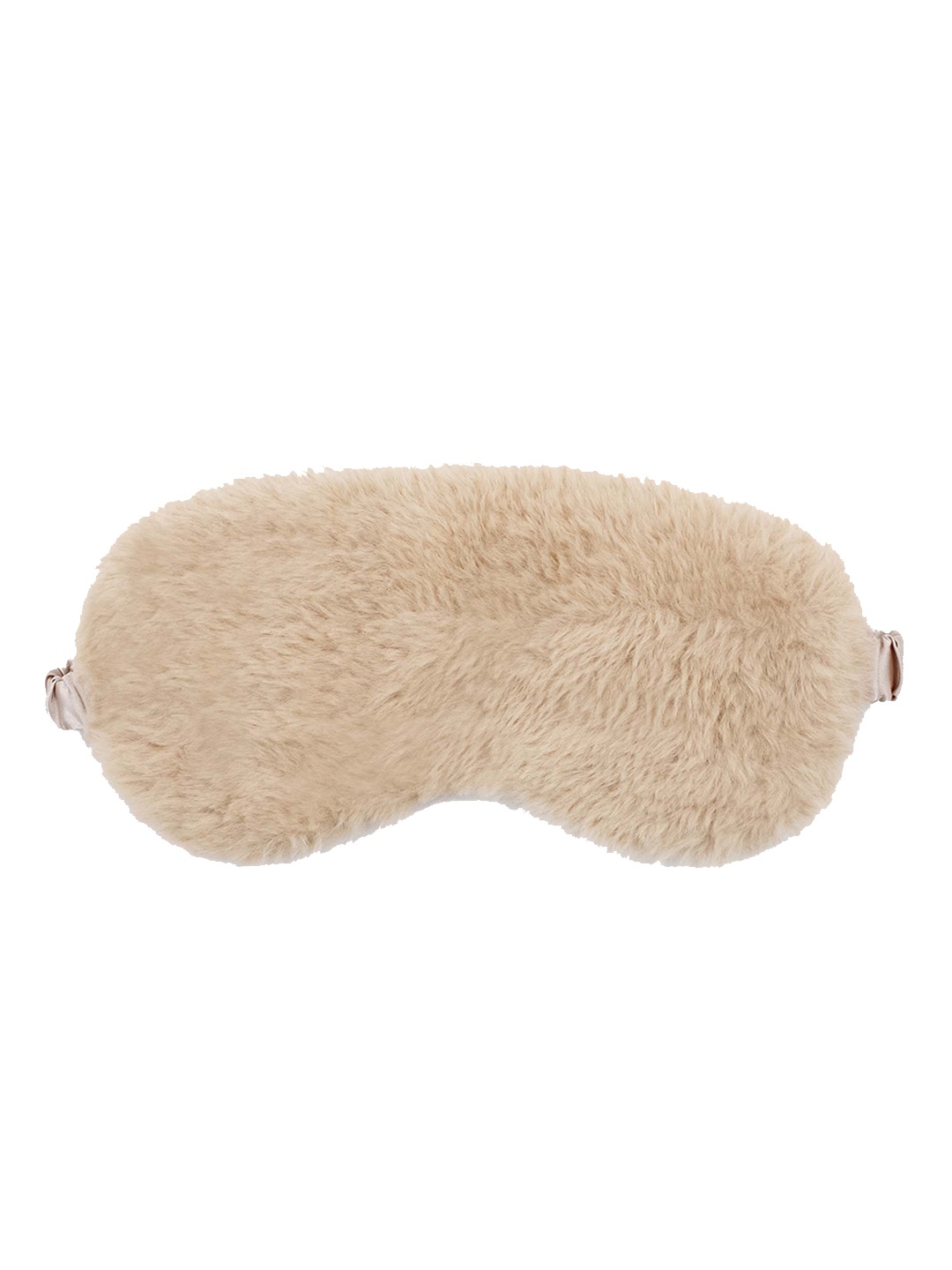

JENNA Unisex Fur Soft Reversible Sleep Mask Cover, Beige