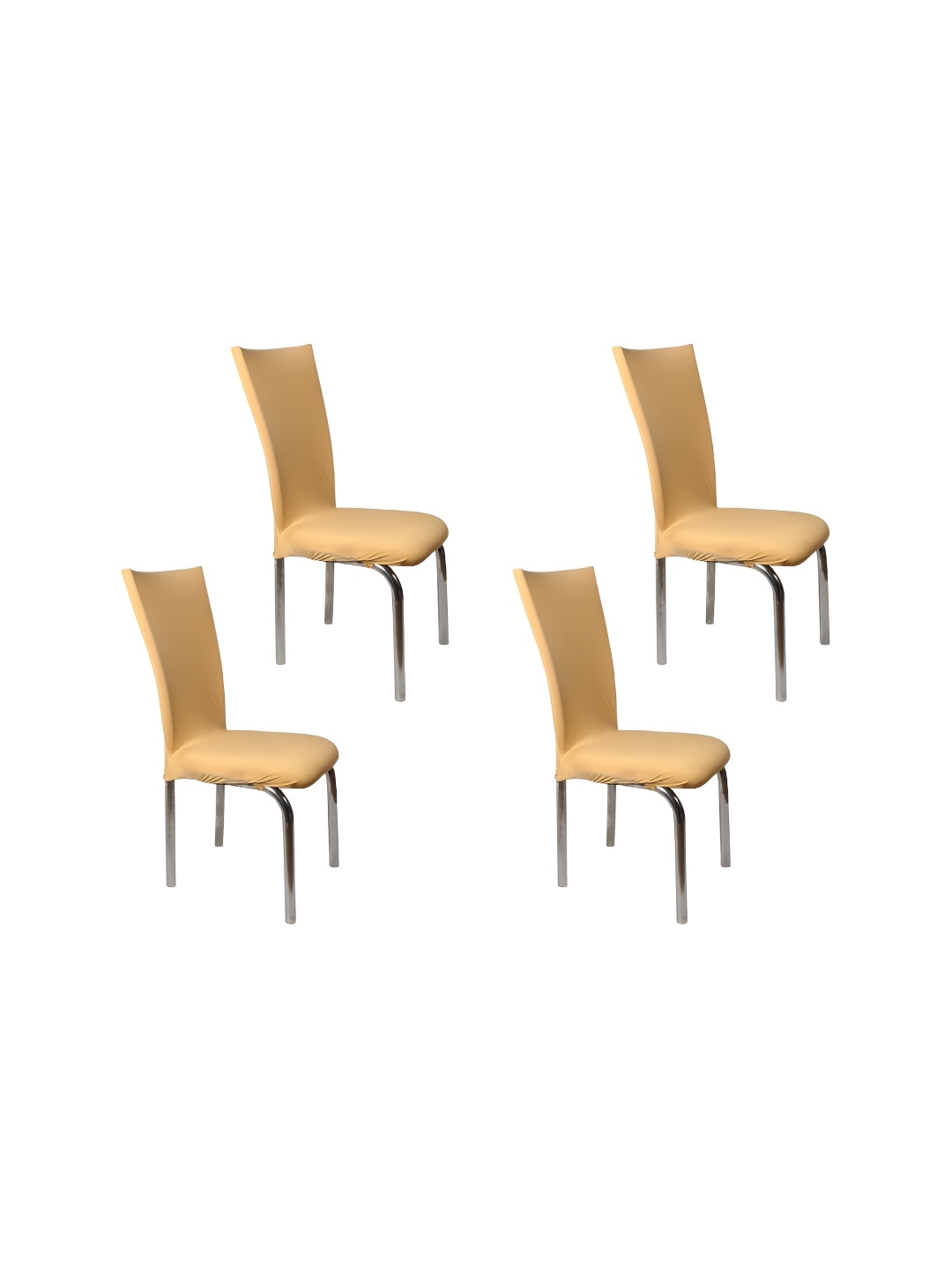 

Stylista Beige 4 Pieces Stretchable Chair Covers