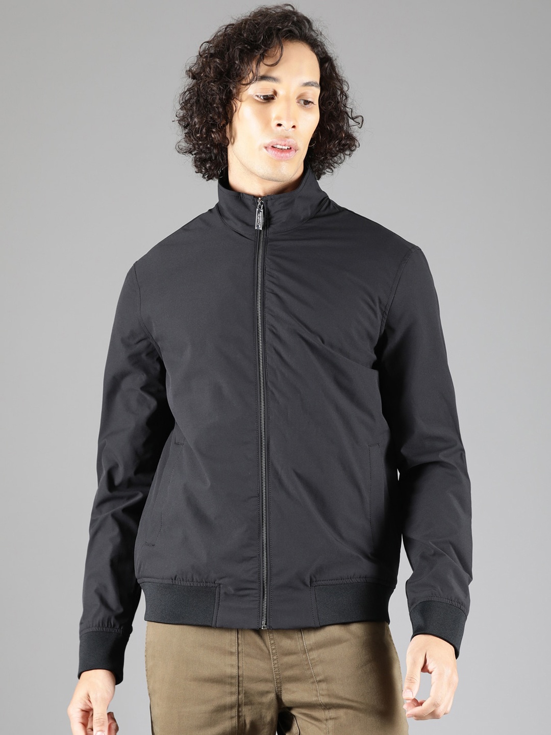

Breakbounce Men Bomber Jacket, Black