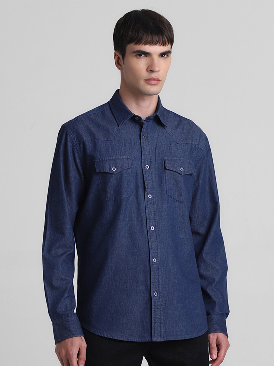 

Jack & Jones Men Opaque Casual Shirt, Blue